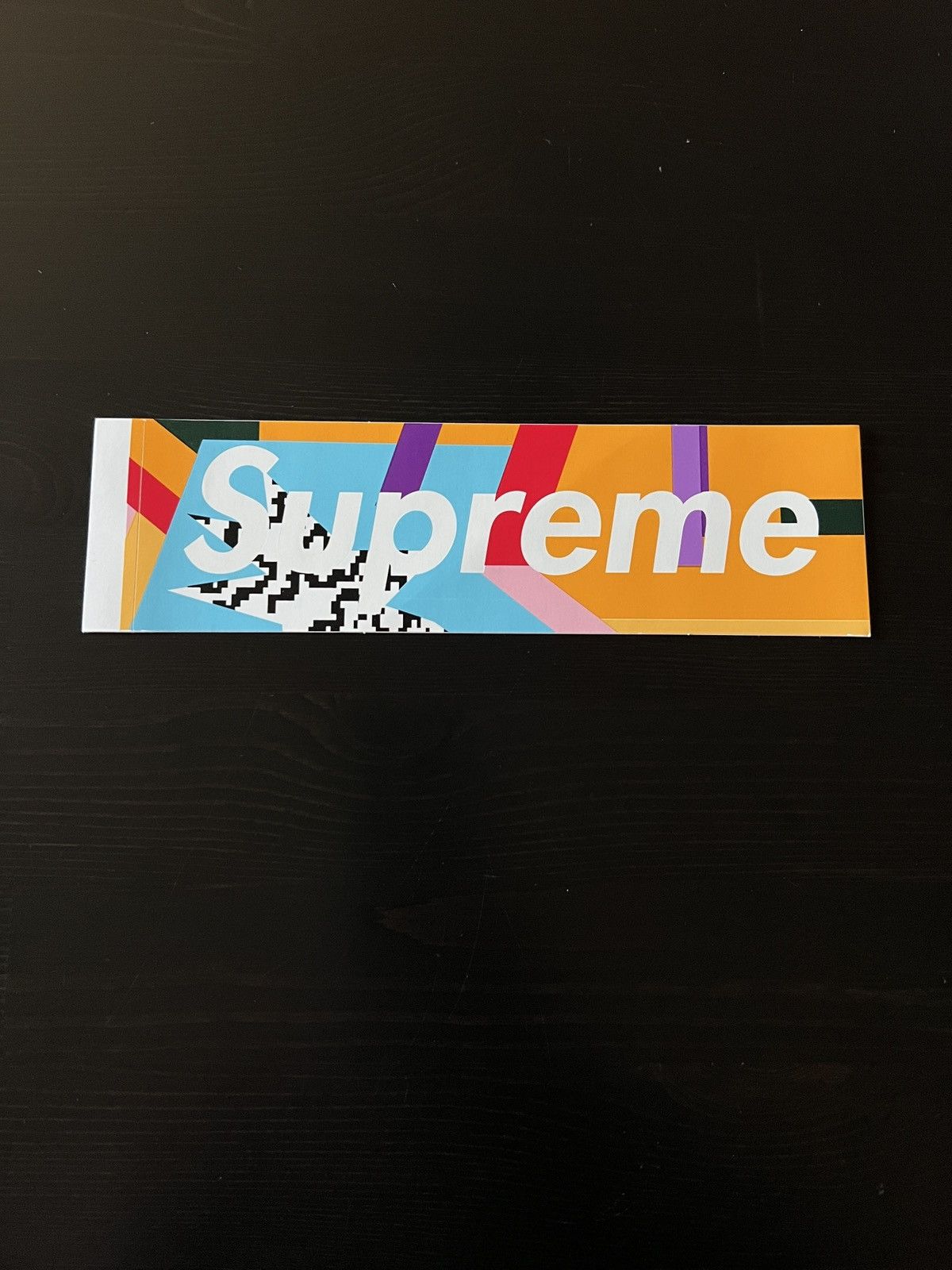 Supreme Supreme Mendini Box Logo Sticker SS16 Orange | Grailed