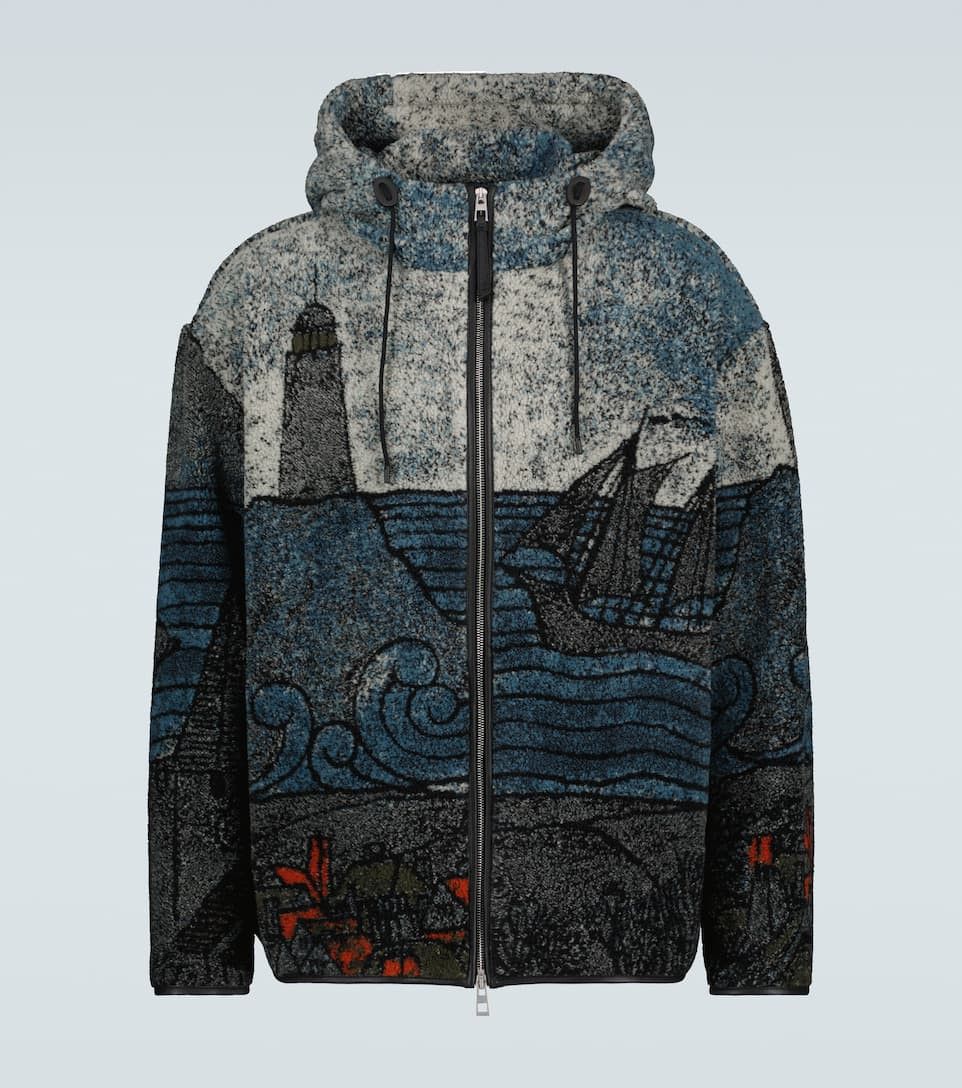 Loewe Lighthouse hooded fleece jacket Sz. L Size US L / EU 52-54 / 3 - 1 Thumbnail