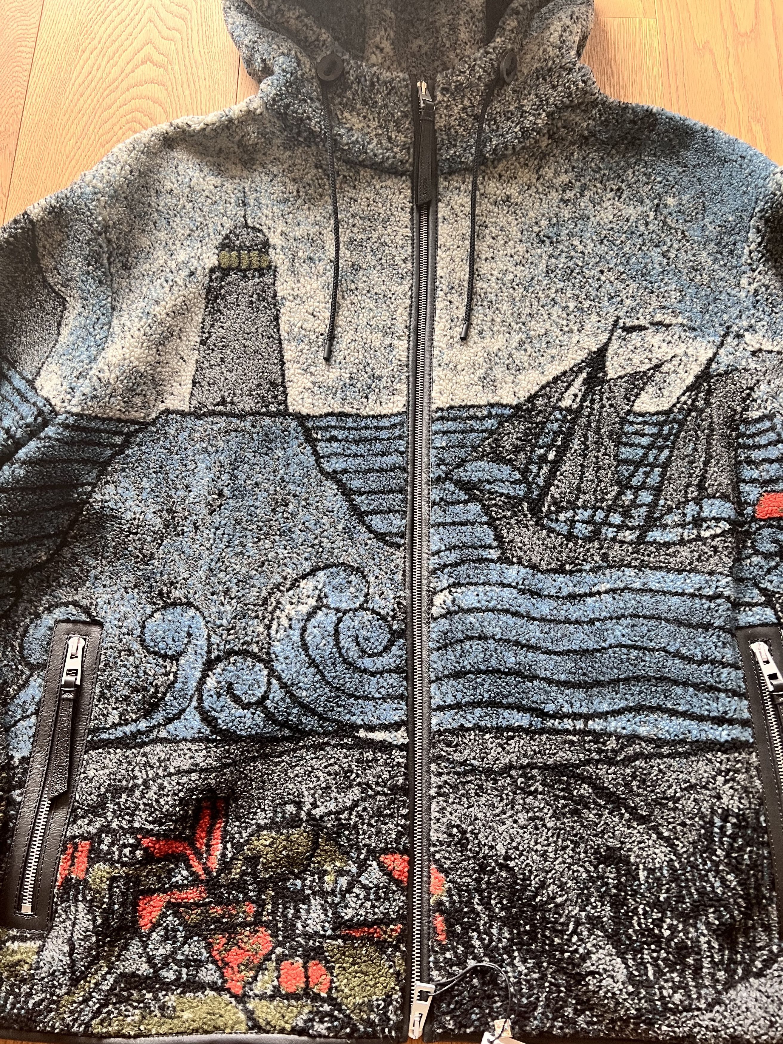 Loewe Lighthouse hooded fleece jacket Sz. L Size US L / EU 52-54 / 3 - 4 Thumbnail