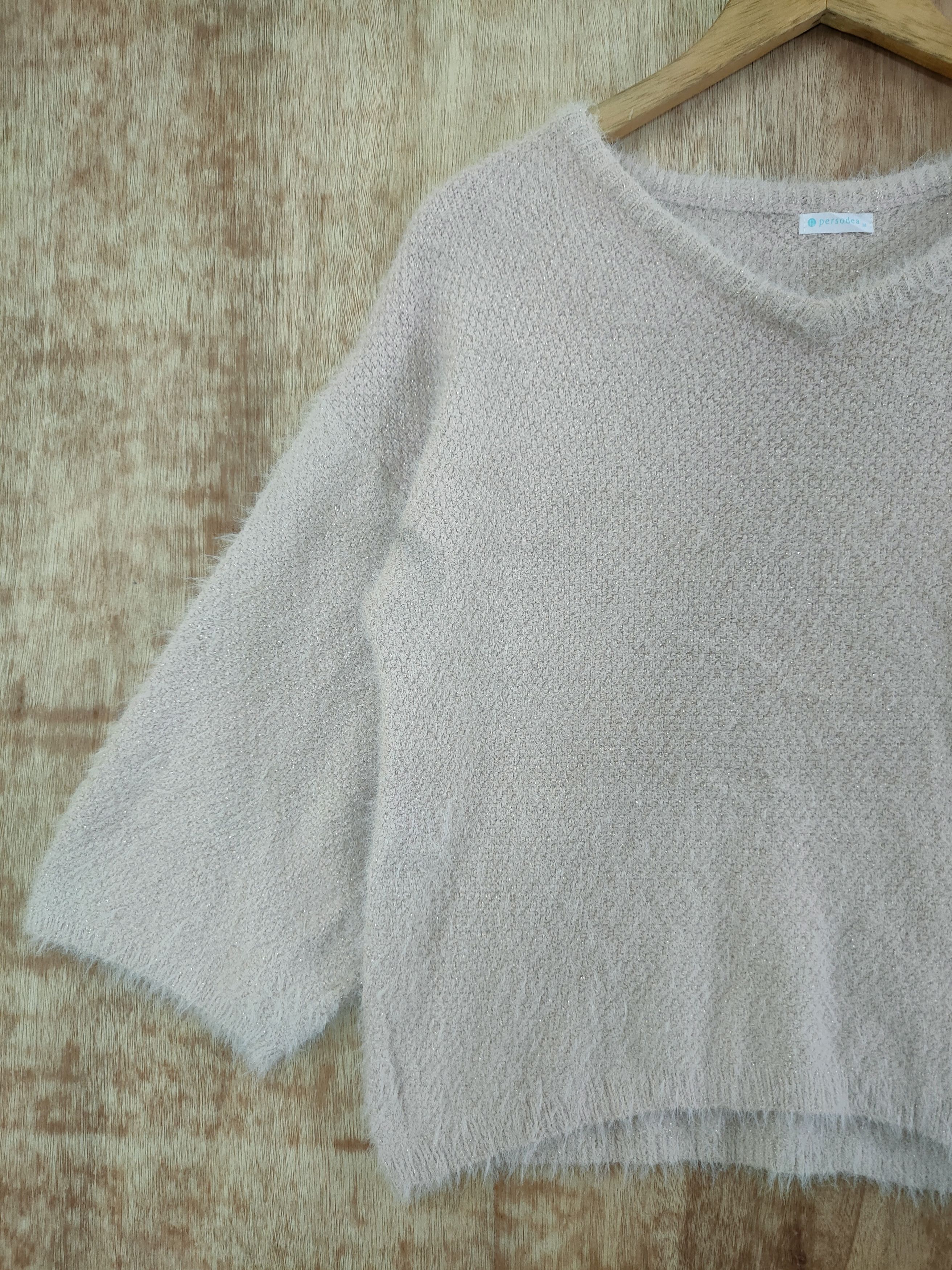 Homespun Knitwear D Persodea shag shaggy mohair soft fur knitwear #46-482 Size M / US 6-8 / IT 42-44 - 2 Thumbnail