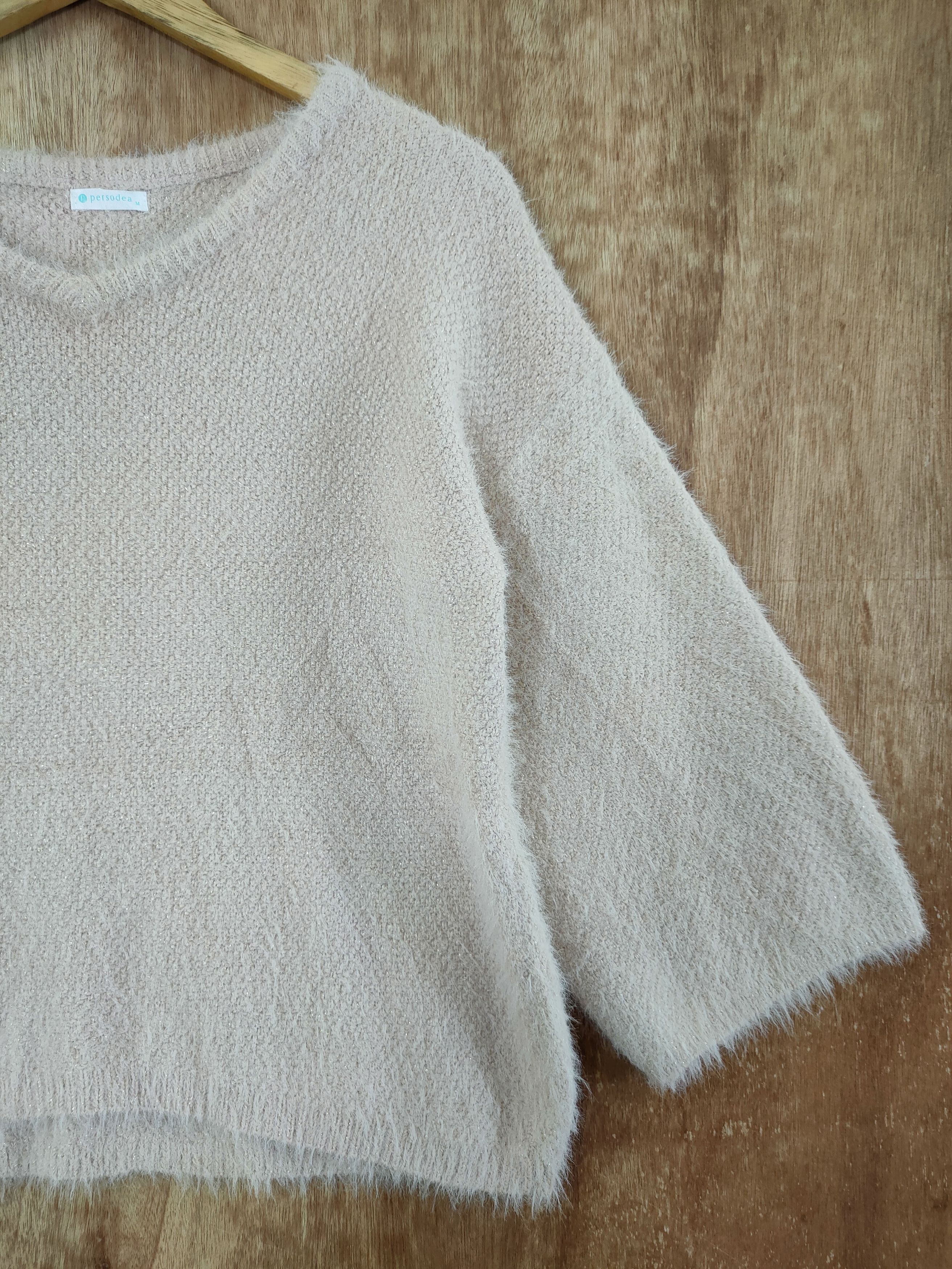 Homespun Knitwear D Persodea shag shaggy mohair soft fur knitwear #46-482 Size M / US 6-8 / IT 42-44 - 3 Thumbnail