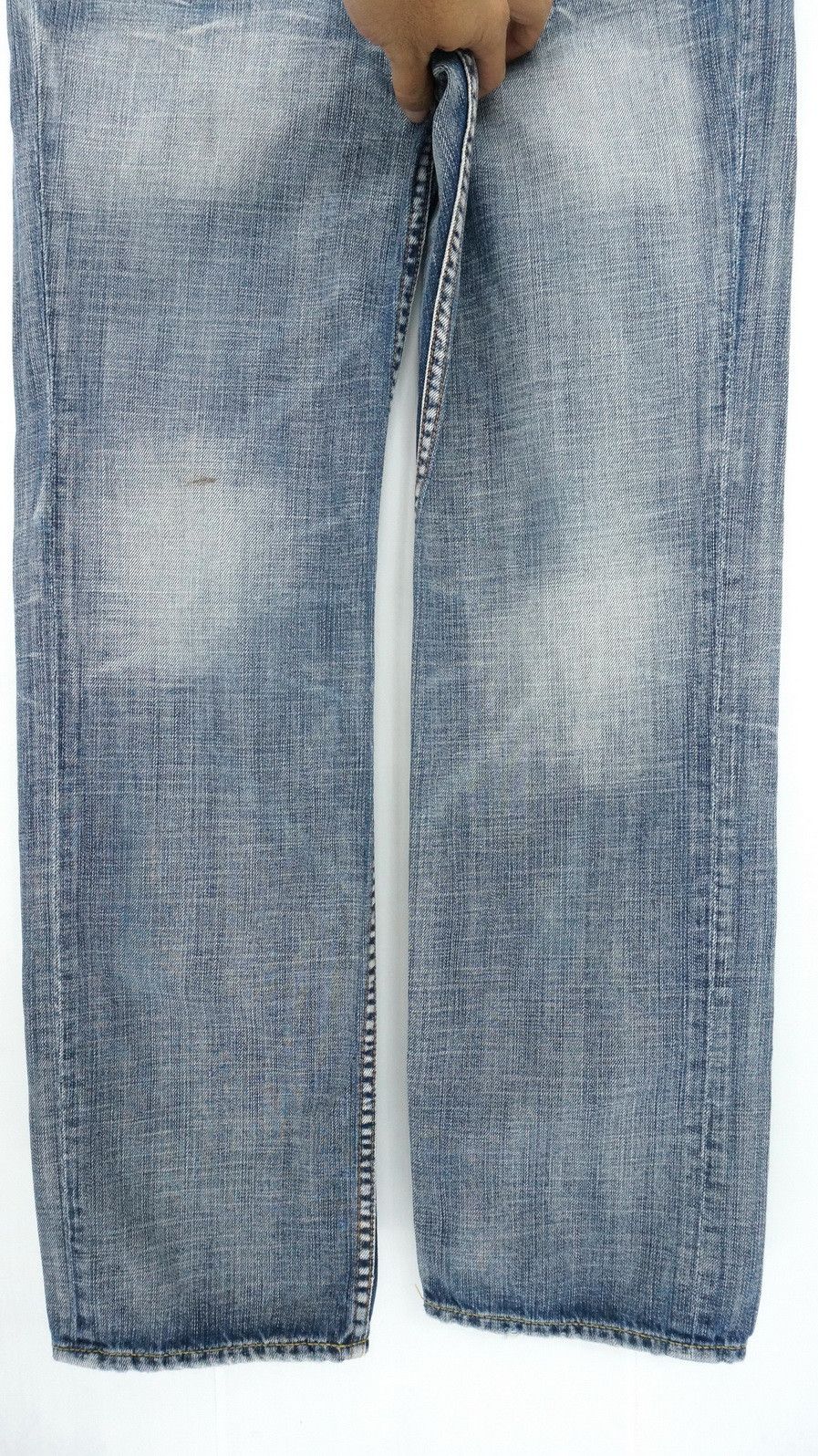 Japanese Brand Dope! TAKEO KIKUCHI Vtg Worn Distressed Patch Pocket Jeans Size US 30 / EU 46 - 7 Thumbnail