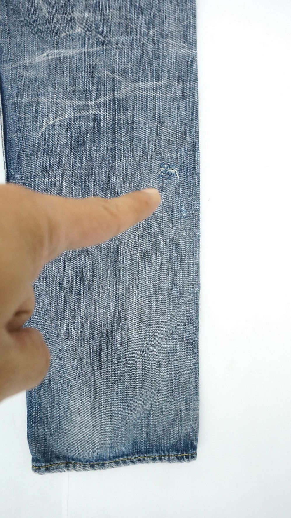 Japanese Brand Dope! TAKEO KIKUCHI Vtg Worn Distressed Patch Pocket Jeans Size US 30 / EU 46 - 10 Thumbnail