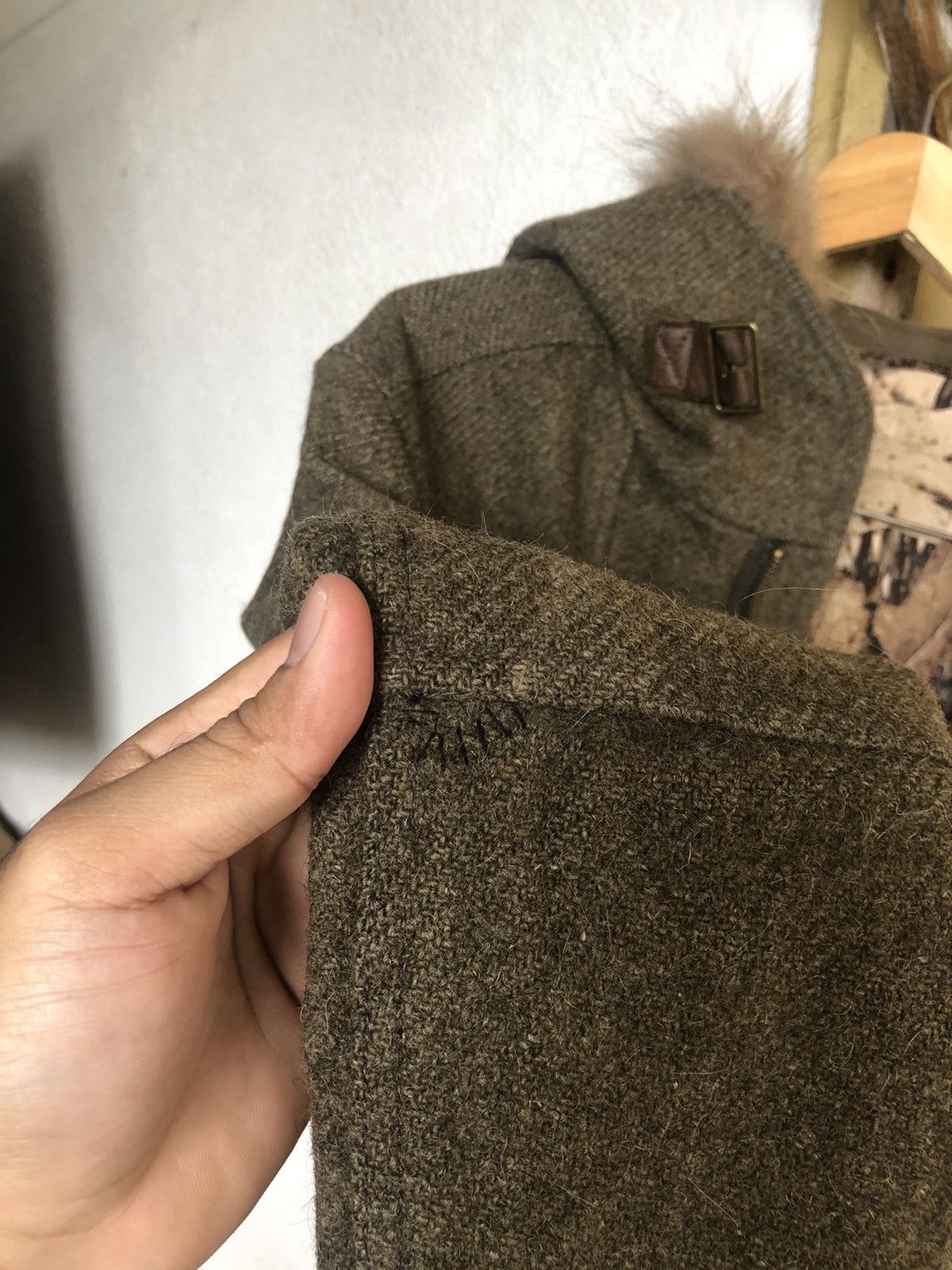 Issey Miyake Vintage Tete Homme Issey Miyake Mossy Oaks Wool Duffle Coat Size US S / EU 44-46 / 1 - 11 Thumbnail