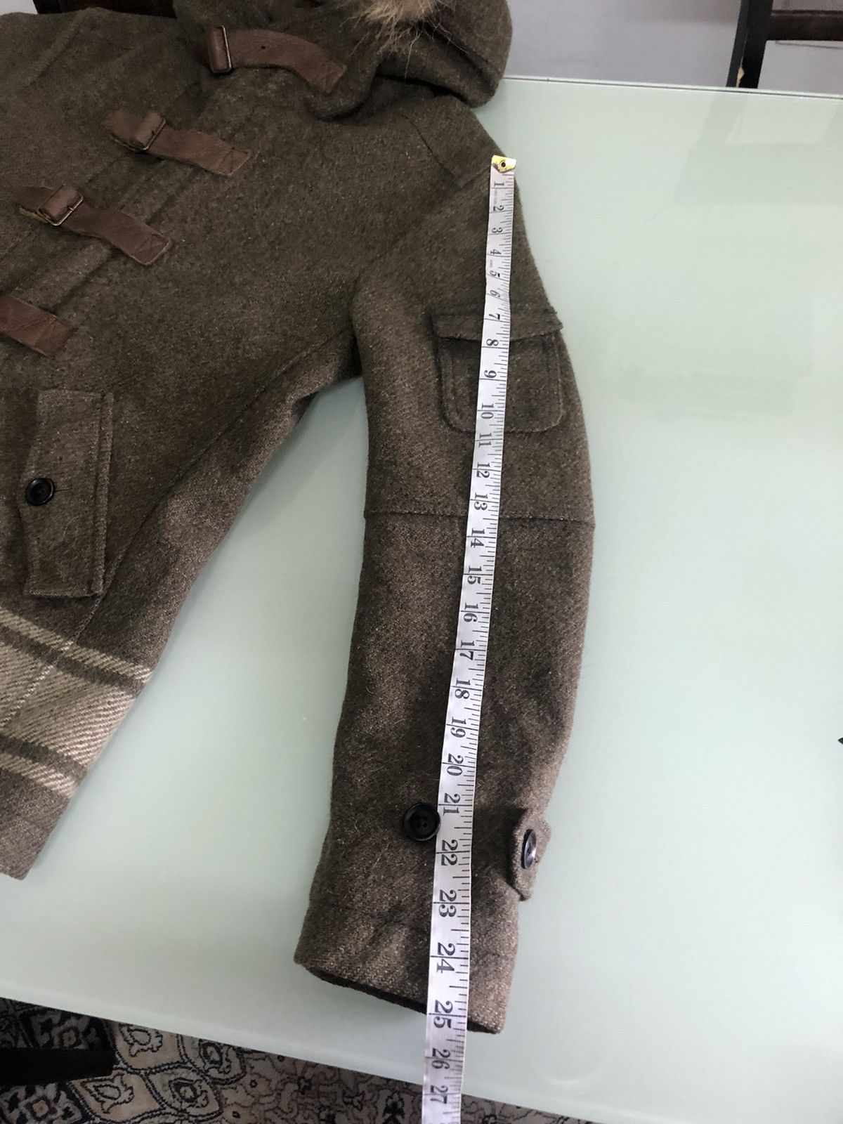 Issey Miyake Vintage Tete Homme Issey Miyake Mossy Oaks Wool Duffle Coat Size US S / EU 44-46 / 1 - 25 Thumbnail