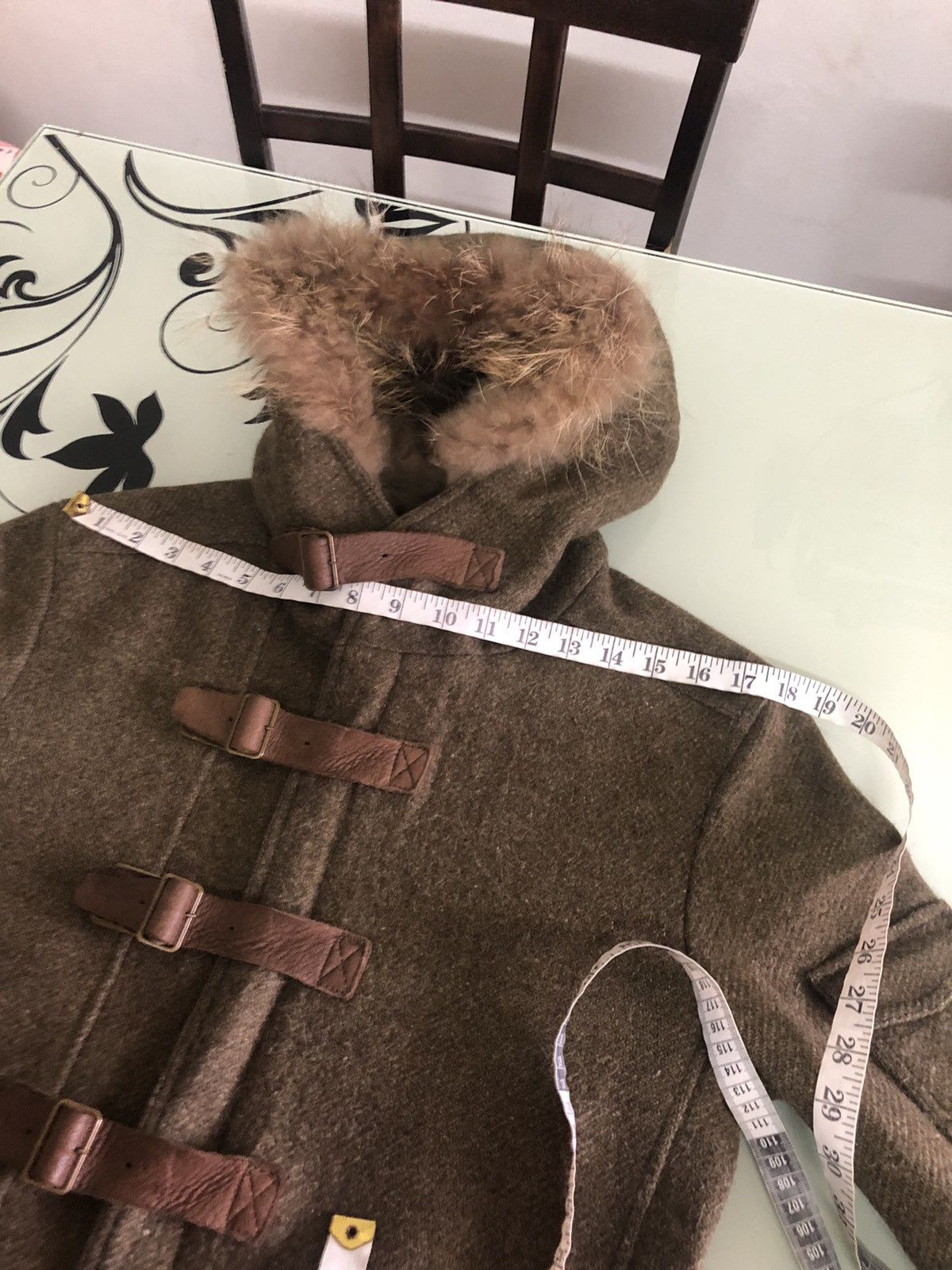 Issey Miyake Vintage Tete Homme Issey Miyake Mossy Oaks Wool Duffle Coat Size US S / EU 44-46 / 1 - 24 Thumbnail