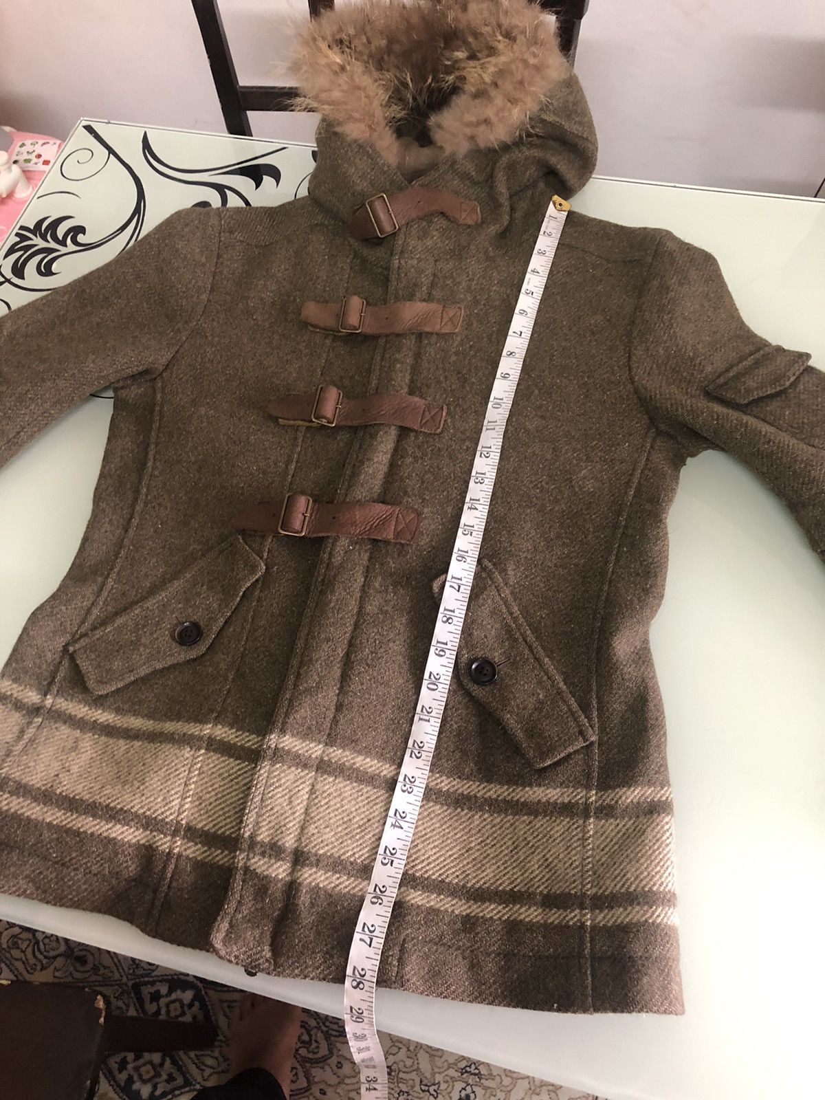 Issey Miyake Vintage Tete Homme Issey Miyake Mossy Oaks Wool Duffle Coat Size US S / EU 44-46 / 1 - 23 Thumbnail