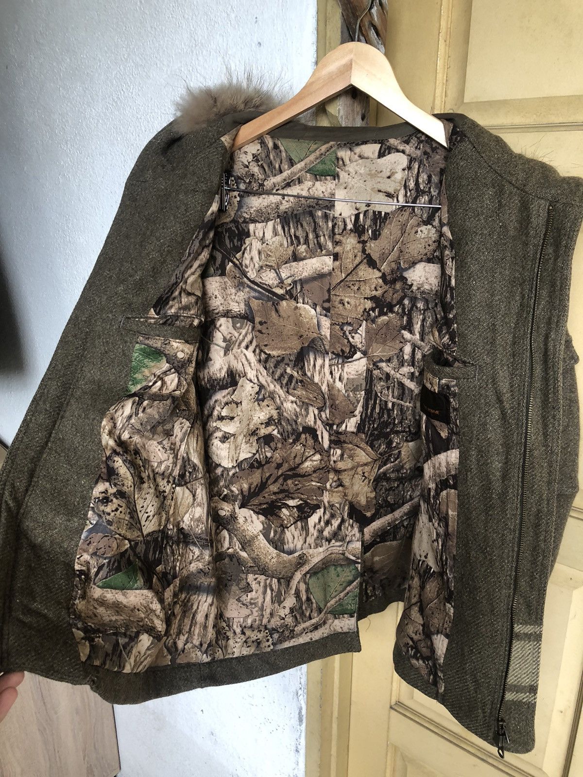 Issey Miyake Vintage Tete Homme Issey Miyake Mossy Oaks Wool Duffle Coat Size US S / EU 44-46 / 1 - 12 Thumbnail