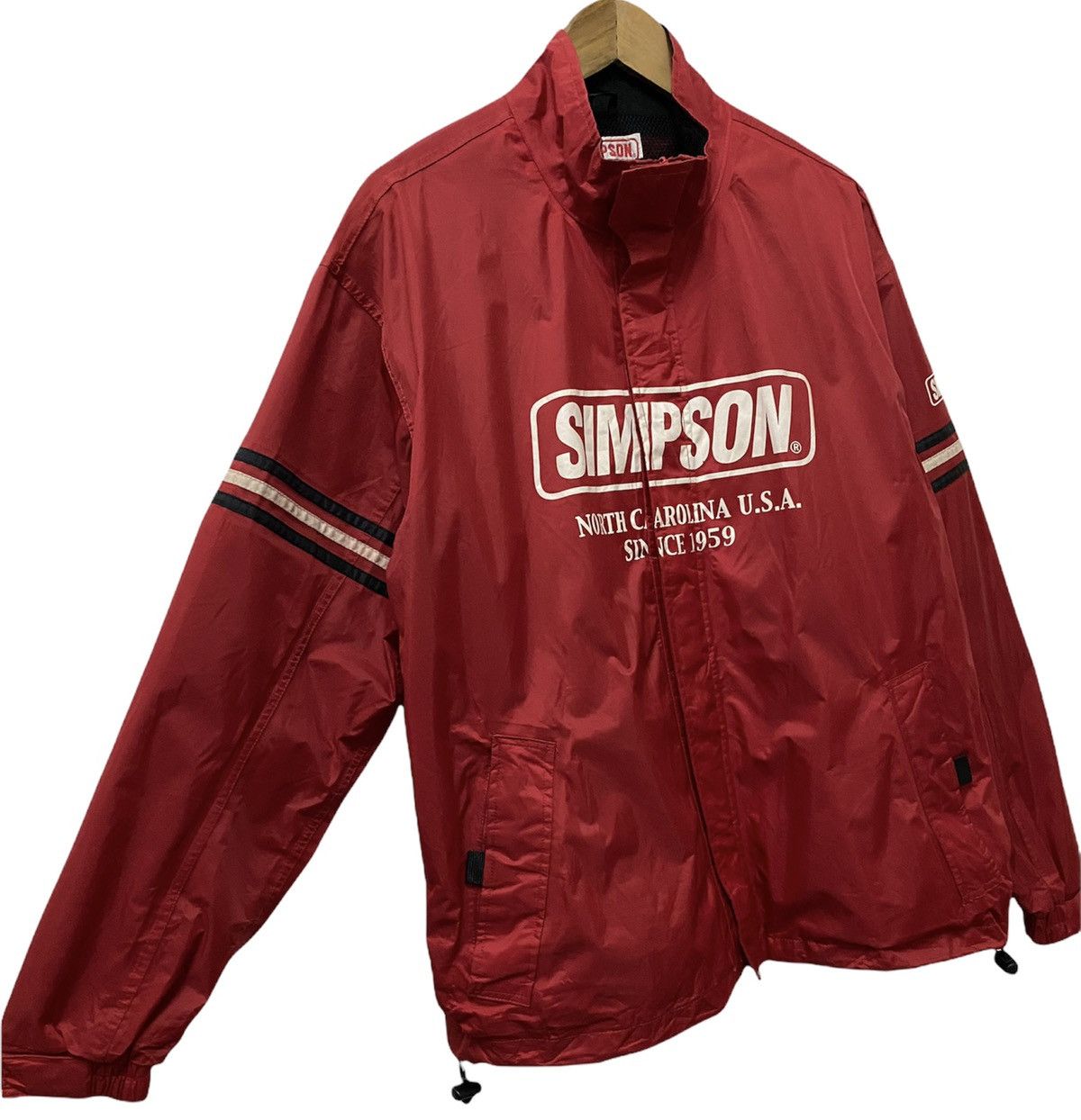 Vintage 🛒NEED GONE🛒VINTAGE SIMPSON USA RACING SPECIALITIES JACKET Size US L / EU 52-54 / 3 - 8 Thumbnail