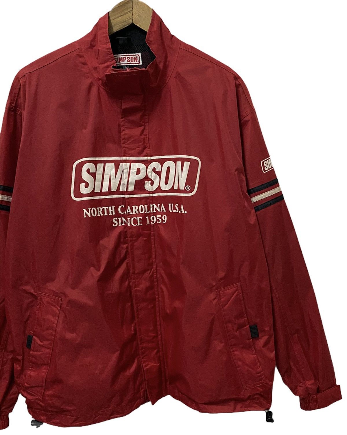 Vintage 🛒NEED GONE🛒VINTAGE SIMPSON USA RACING SPECIALITIES JACKET Size US L / EU 52-54 / 3 - 5 Thumbnail