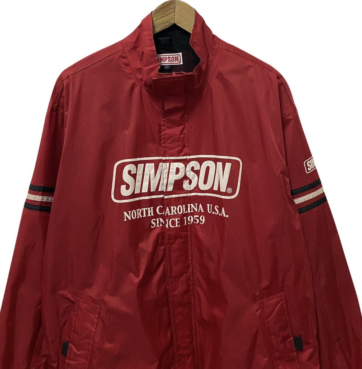 Vintage 🛒NEED GONE🛒VINTAGE SIMPSON USA RACING SPECIALITIES JACKET Size US L / EU 52-54 / 3 - 3 Thumbnail