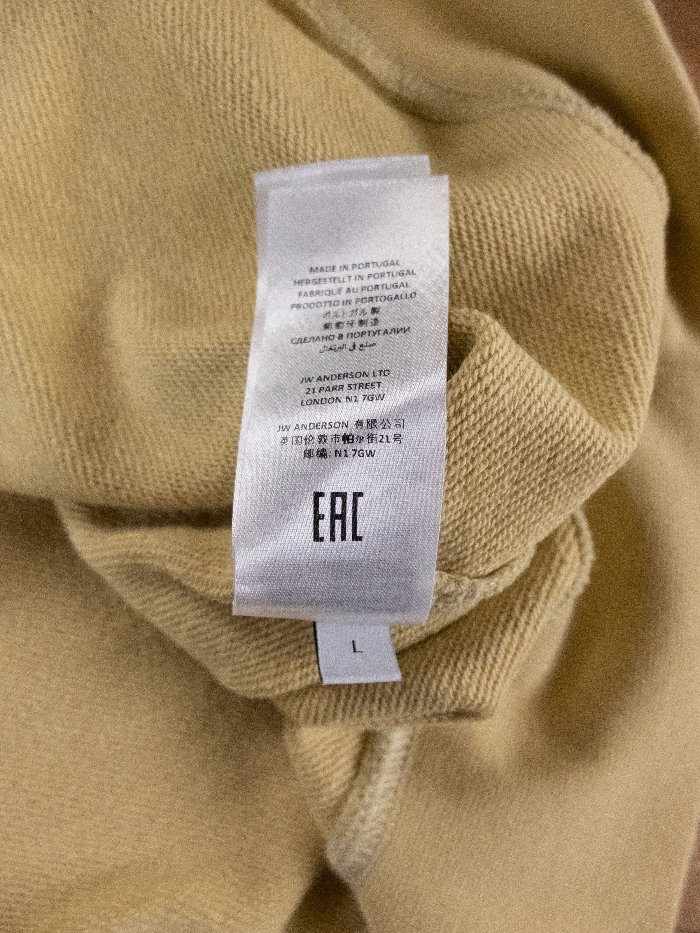 JW Anderson JW. ANDERSON yellow checkered sleeve logo sweatshirt Large Size US L / EU 52-54 / 3 - 8 Thumbnail