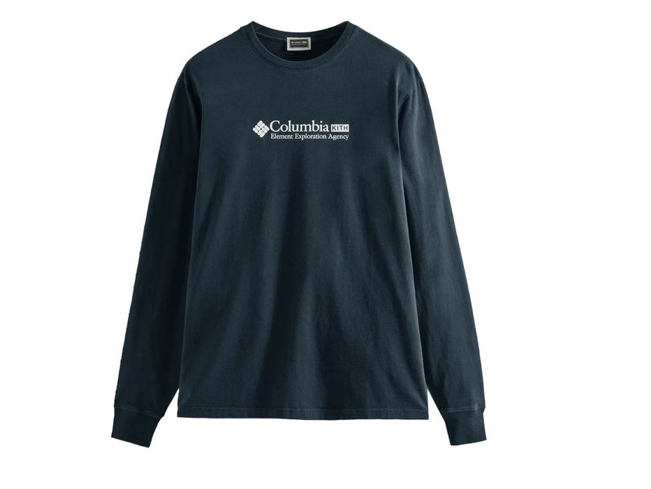 Kith KITH x COLUMBIA ELEMENT EXPLORATION AGENCY L/S TEE - ABYSS