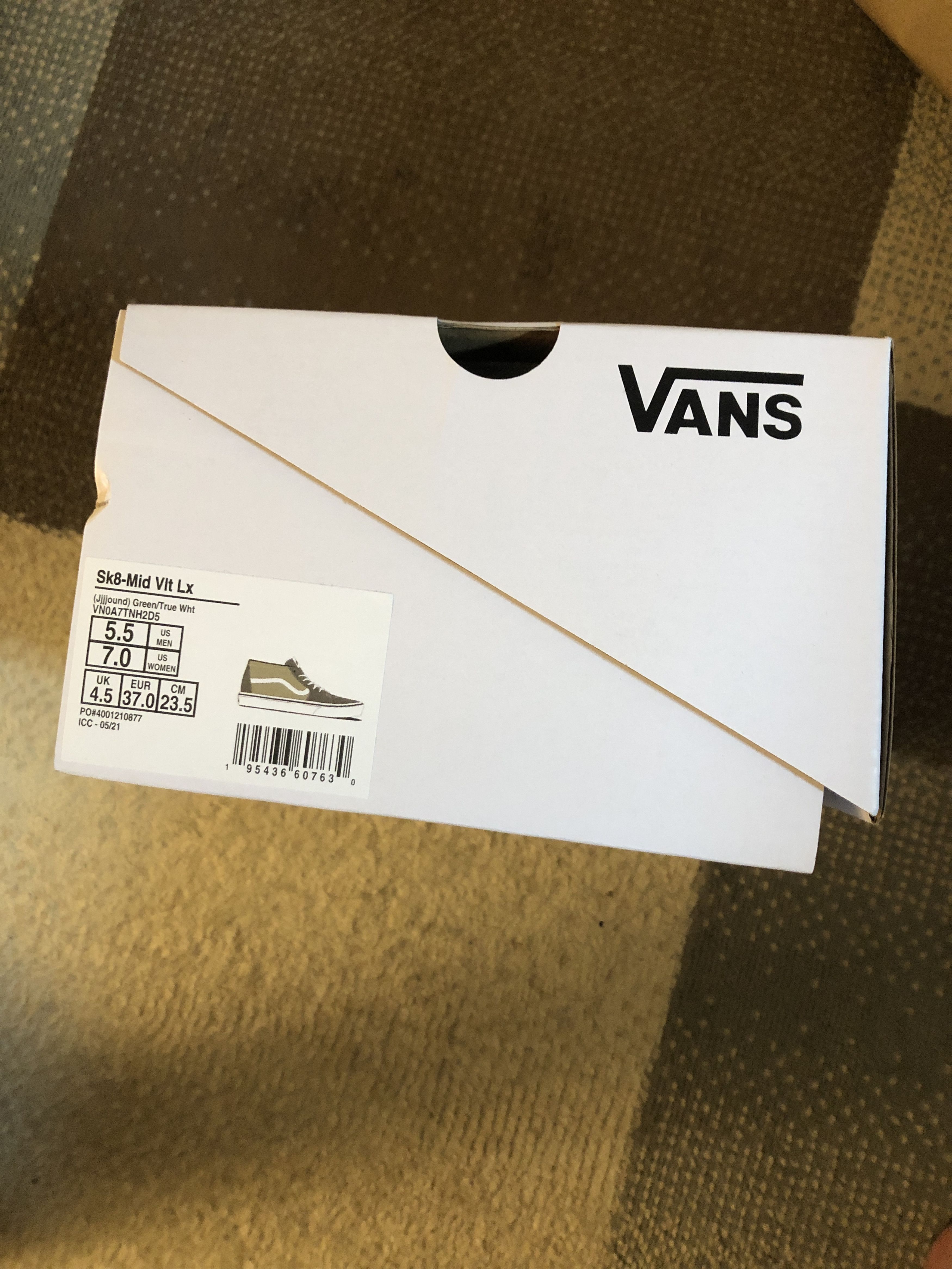 JJJJound NEW Jjjjound x vans vault sk8-mid lx green white sneakers Size US 5.5 / EU 38 - 5 Thumbnail