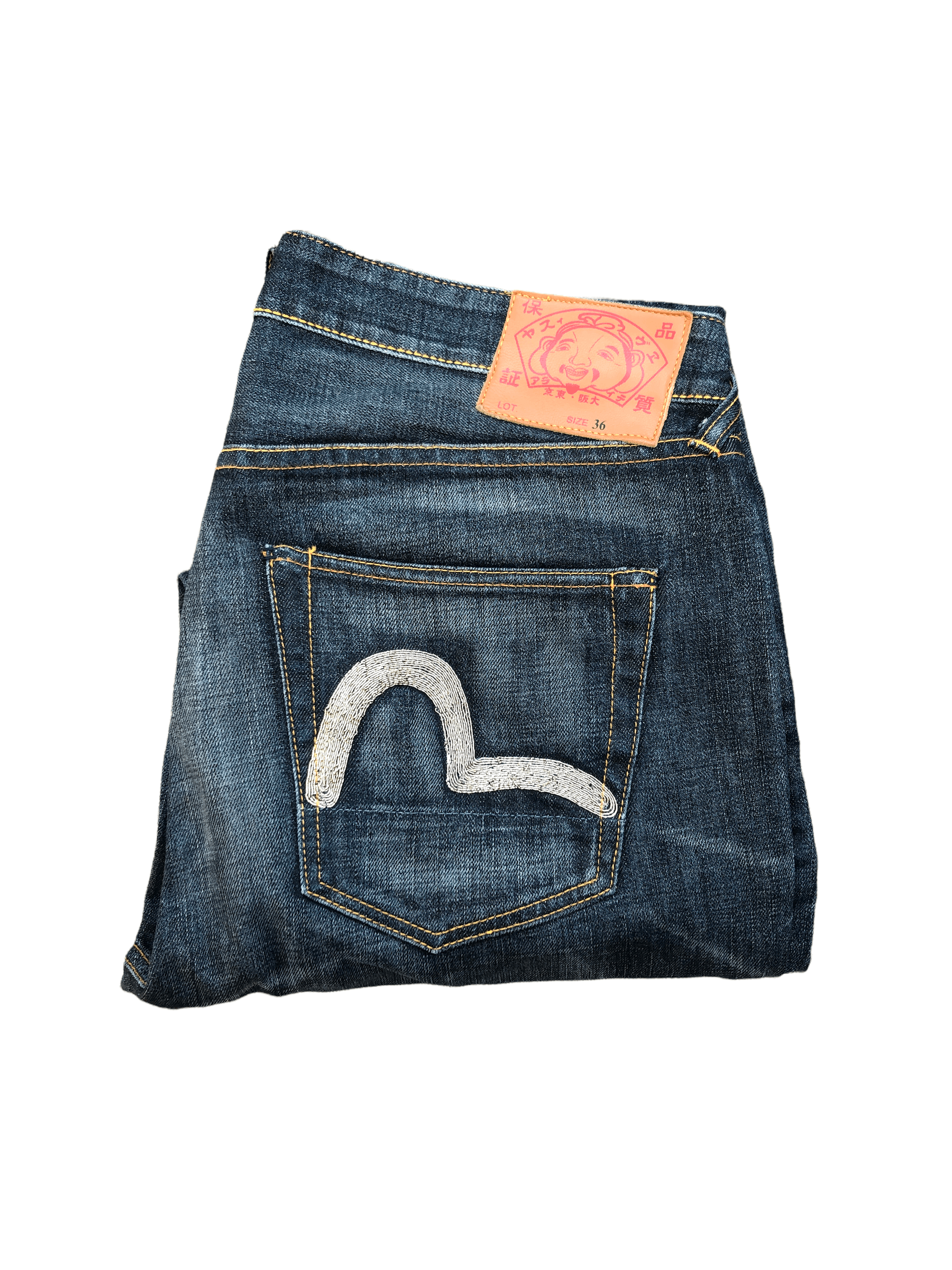 Evisu RARE Evisu Embroidered Jeans Size 36 Curved Leg Denim Size US 36 / EU 52 - 2 Thumbnail