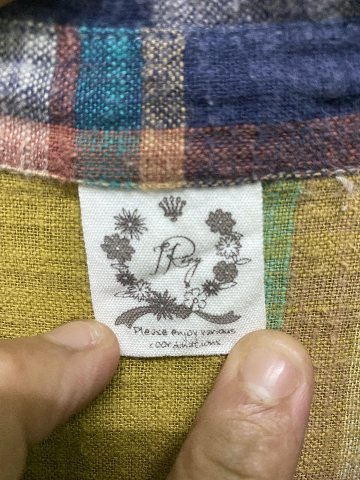 Designer × Japanese Brand × Vintage Flannel TRVEY Girl Multicolour inspired Needles Size US S / EU 44-46 / 1 - 7 Thumbnail