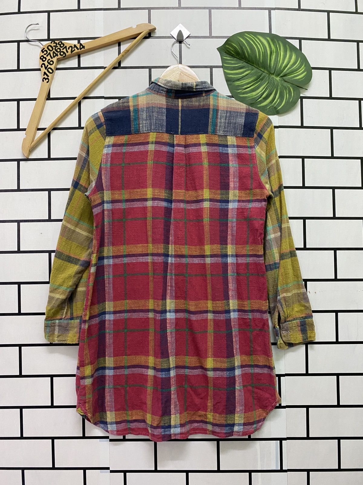 Designer × Japanese Brand × Vintage Flannel TRVEY Girl Multicolour inspired Needles Size US S / EU 44-46 / 1 - 2 Thumbnail