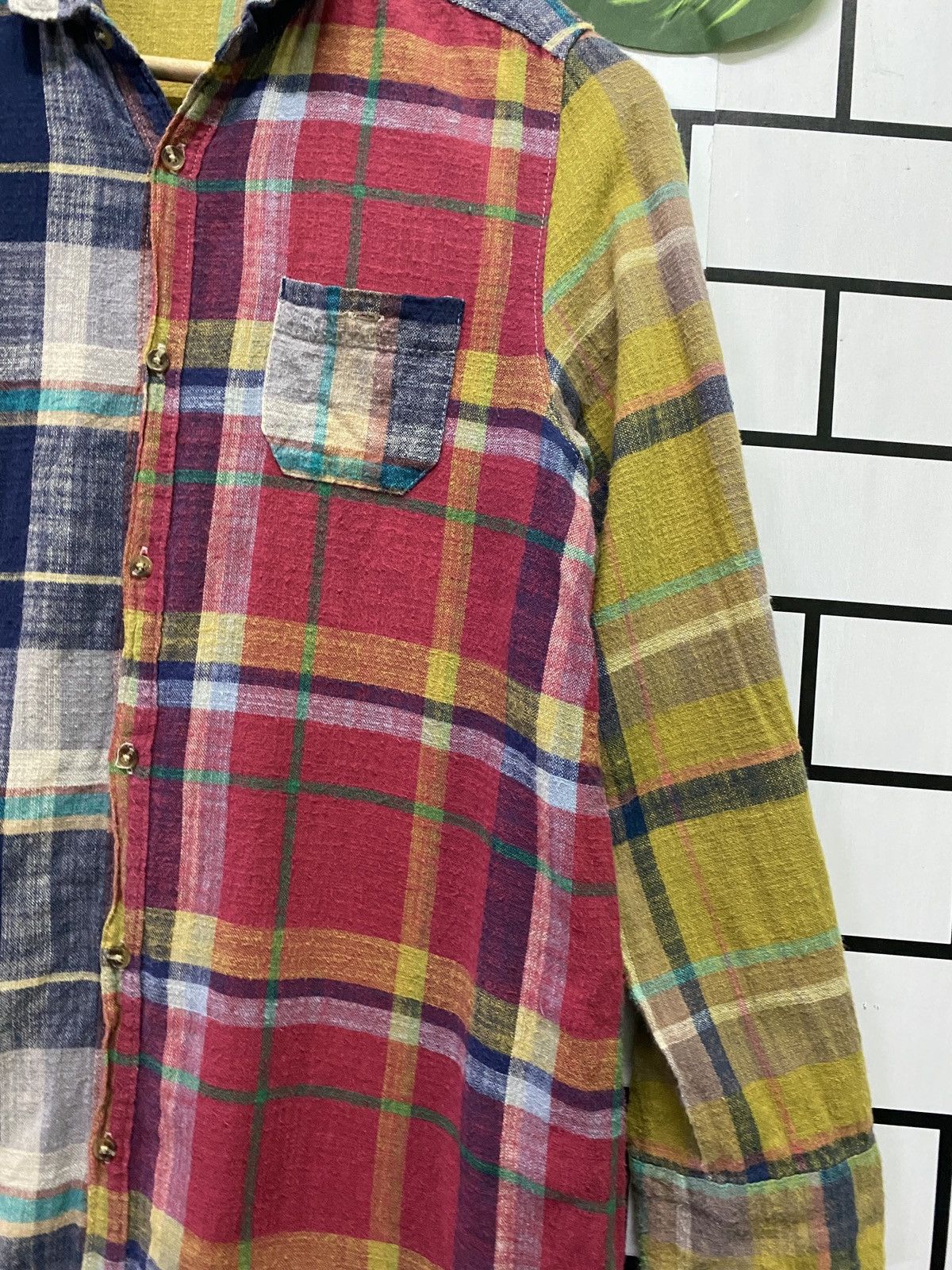 Designer × Japanese Brand × Vintage Flannel TRVEY Girl Multicolour inspired Needles Size US S / EU 44-46 / 1 - 8 Thumbnail