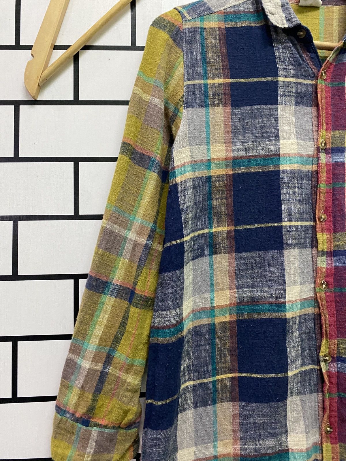 Designer × Japanese Brand × Vintage Flannel TRVEY Girl Multicolour inspired Needles Size US S / EU 44-46 / 1 - 4 Thumbnail