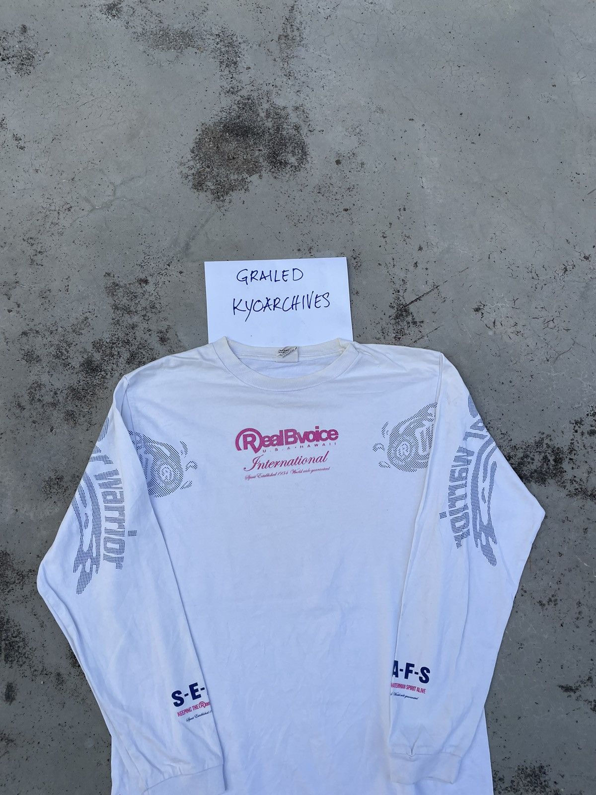 Japanese Brand R34 WHITE LONG SLEEVE Size US M / EU 48-50 / 2 - 2 Thumbnail