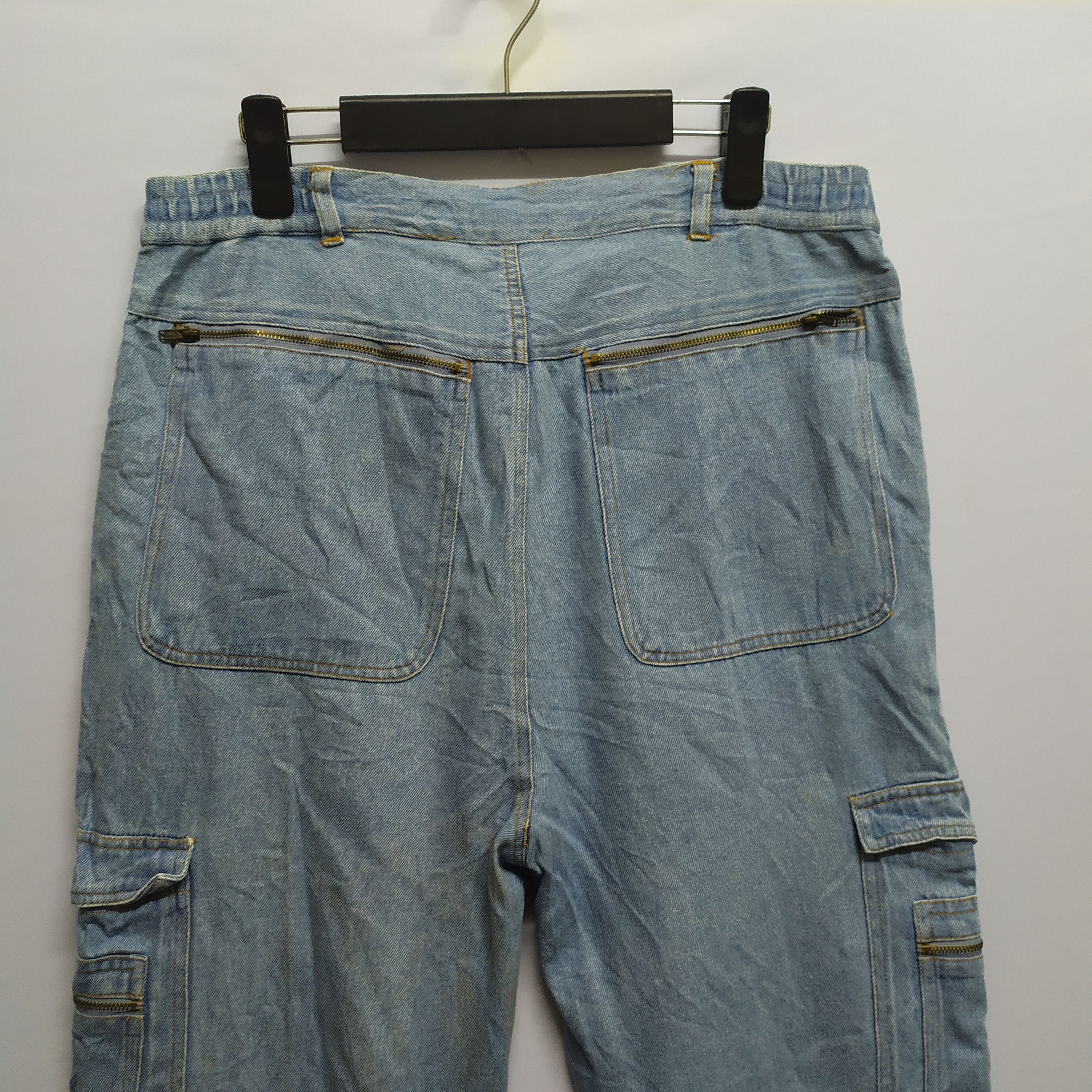 Japanese Brand × StraightFaded JAPANESE BRAND JEANS CARGO PANTS MULTIPOCKET TACTICAL Size US 32 / EU 48 - 7 Thumbnail