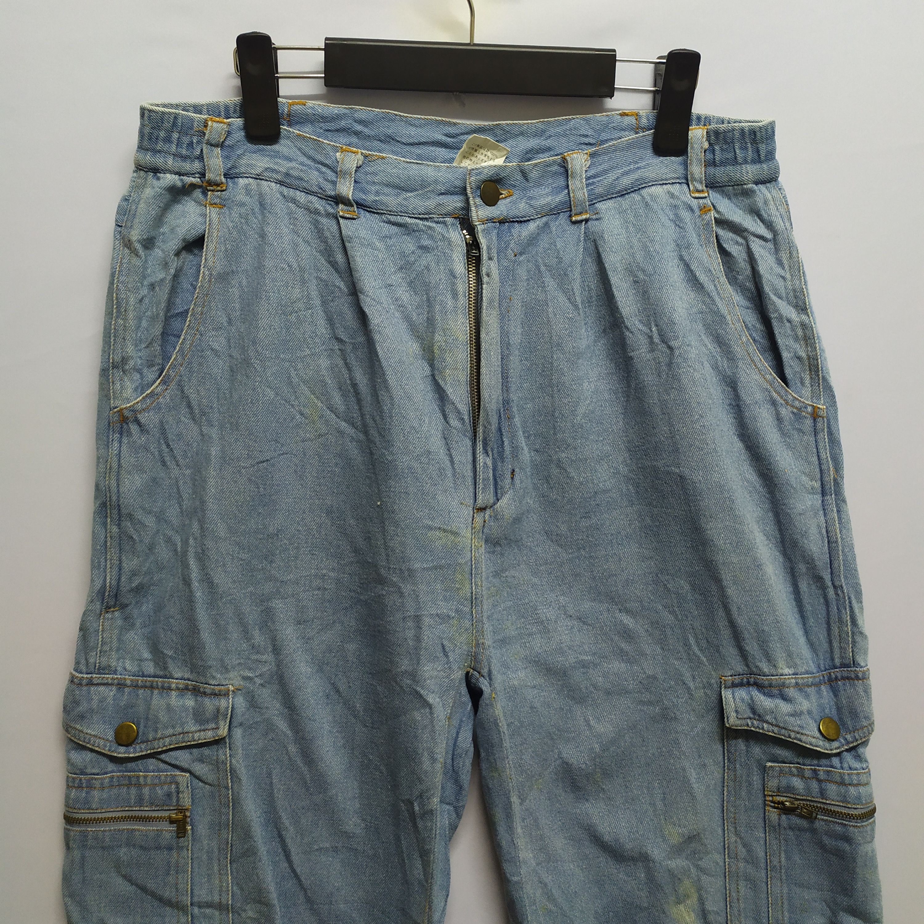 Japanese Brand × StraightFaded JAPANESE BRAND JEANS CARGO PANTS MULTIPOCKET TACTICAL Size US 32 / EU 48 - 14 Thumbnail