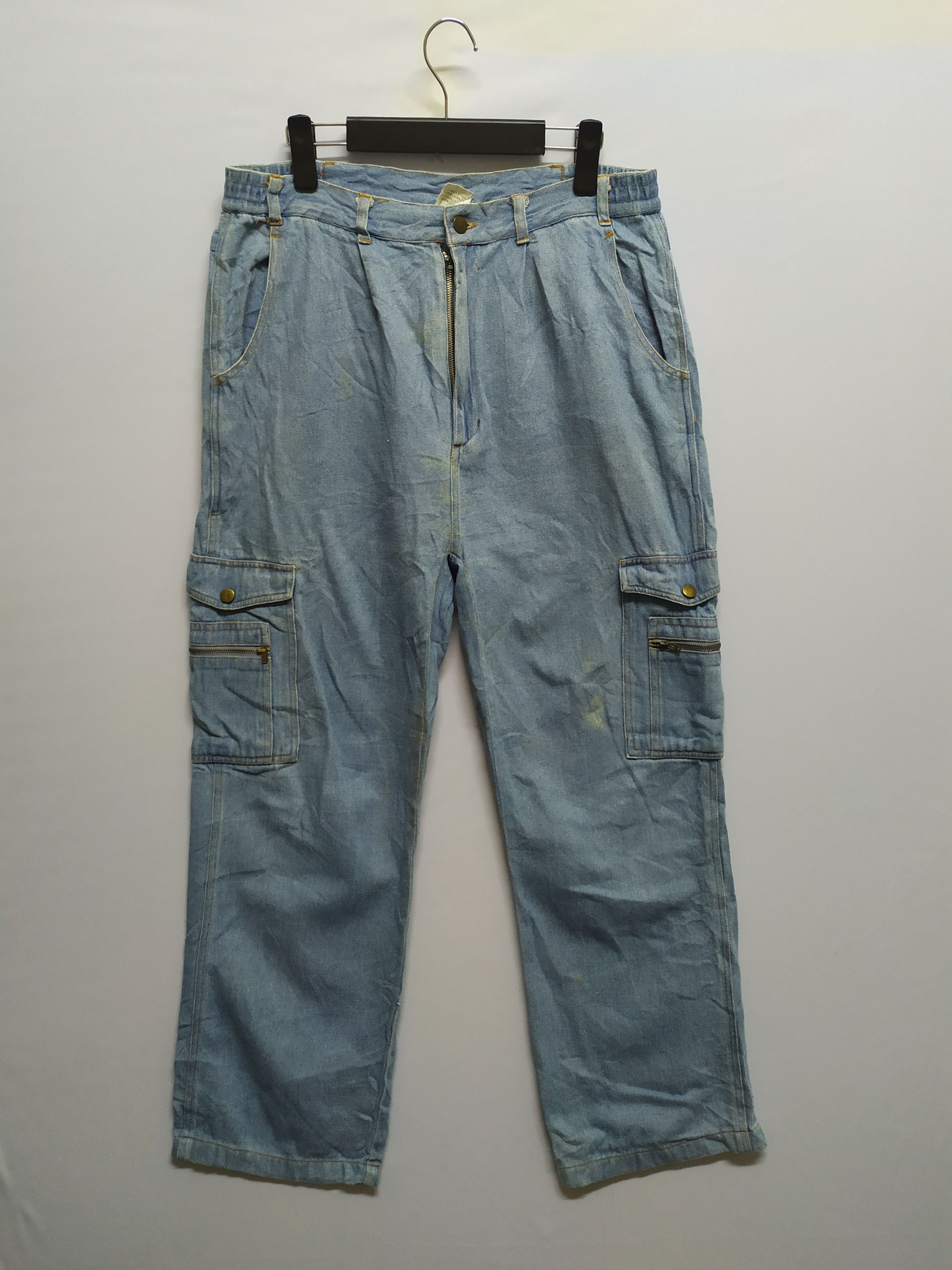 JAPANESE BRAND JEANS CARGO PANTS MULTIPOCKET TACTICAL