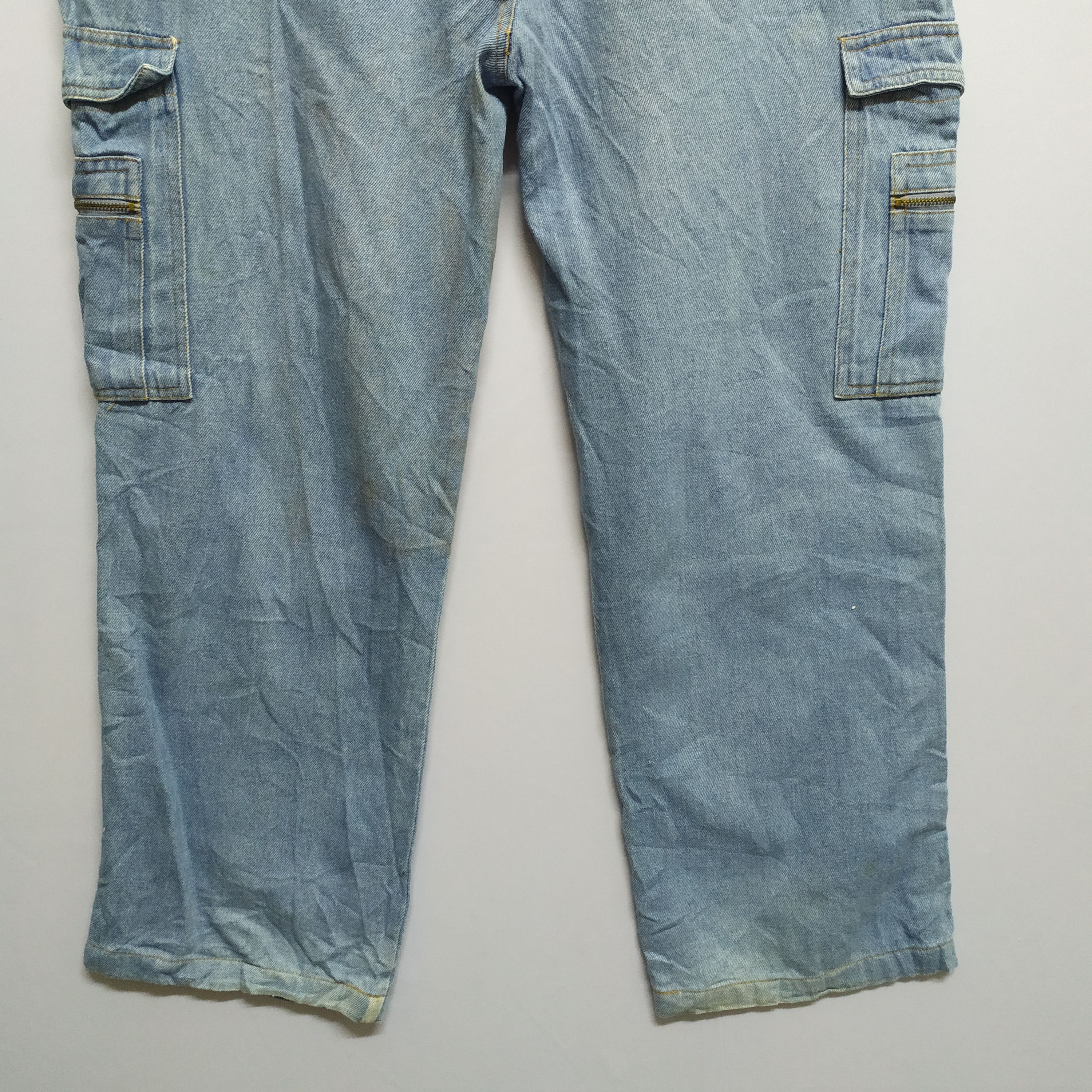 Japanese Brand × StraightFaded JAPANESE BRAND JEANS CARGO PANTS MULTIPOCKET TACTICAL Size US 32 / EU 48 - 6 Thumbnail
