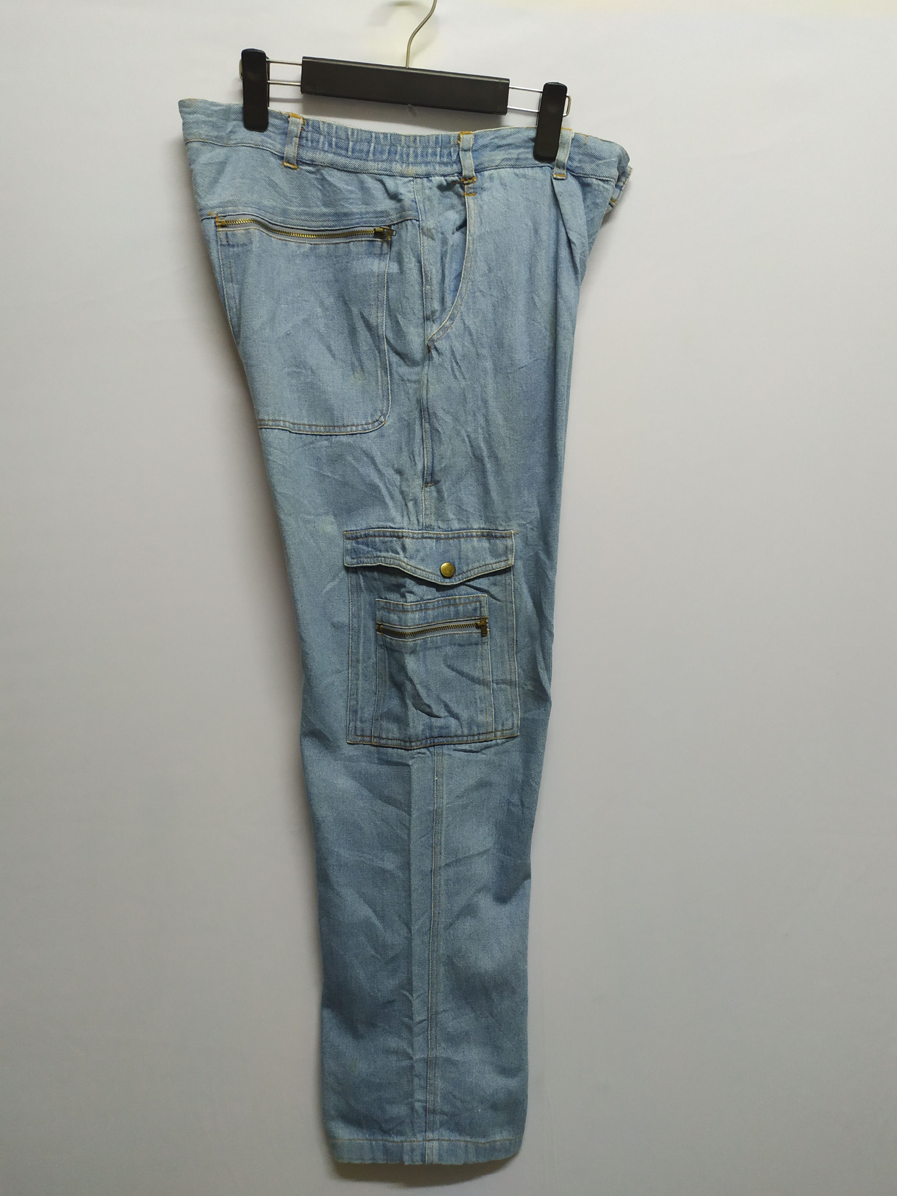 Japanese Brand × StraightFaded JAPANESE BRAND JEANS CARGO PANTS MULTIPOCKET TACTICAL Size US 32 / EU 48 - 5 Thumbnail