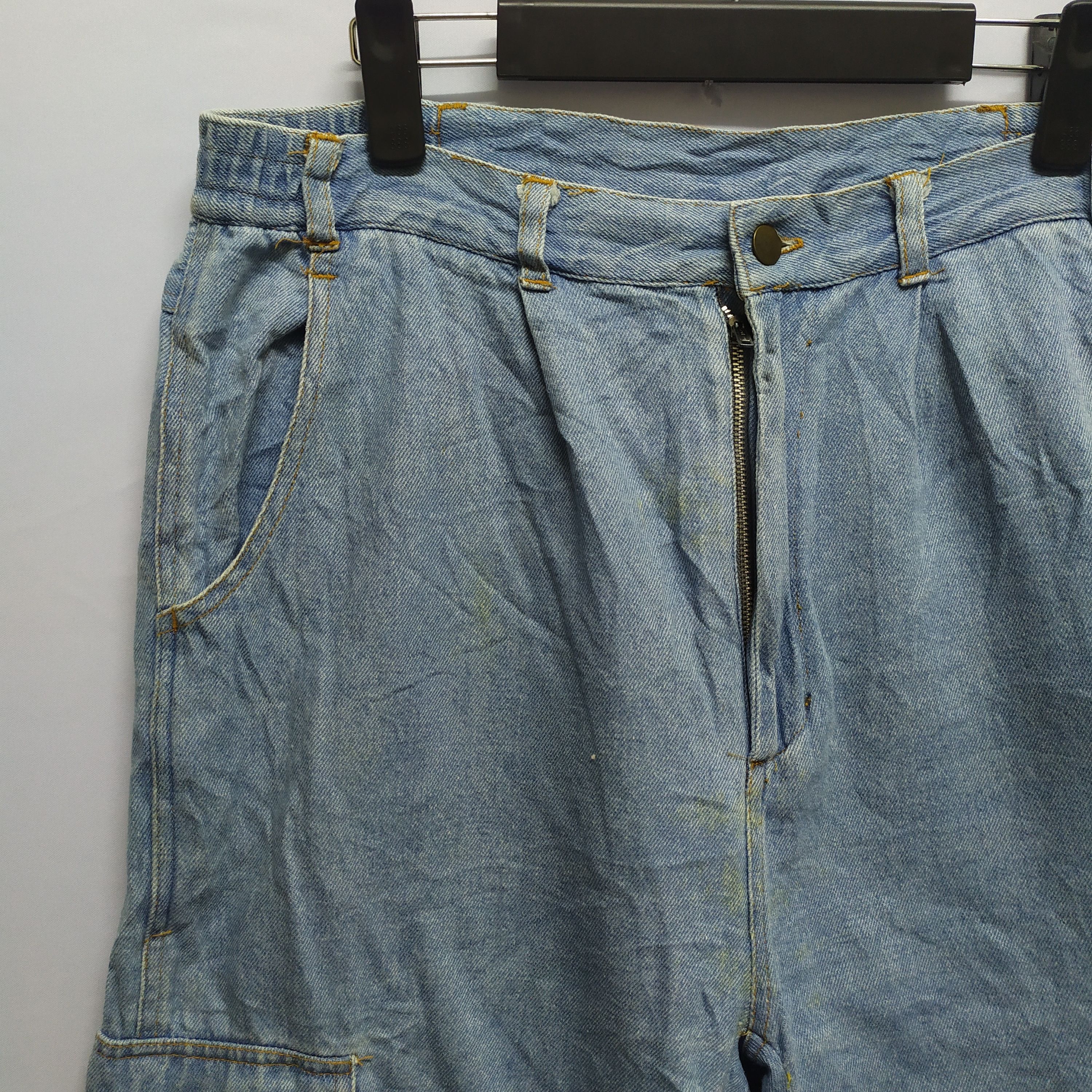 Japanese Brand × StraightFaded JAPANESE BRAND JEANS CARGO PANTS MULTIPOCKET TACTICAL Size US 32 / EU 48 - 12 Thumbnail