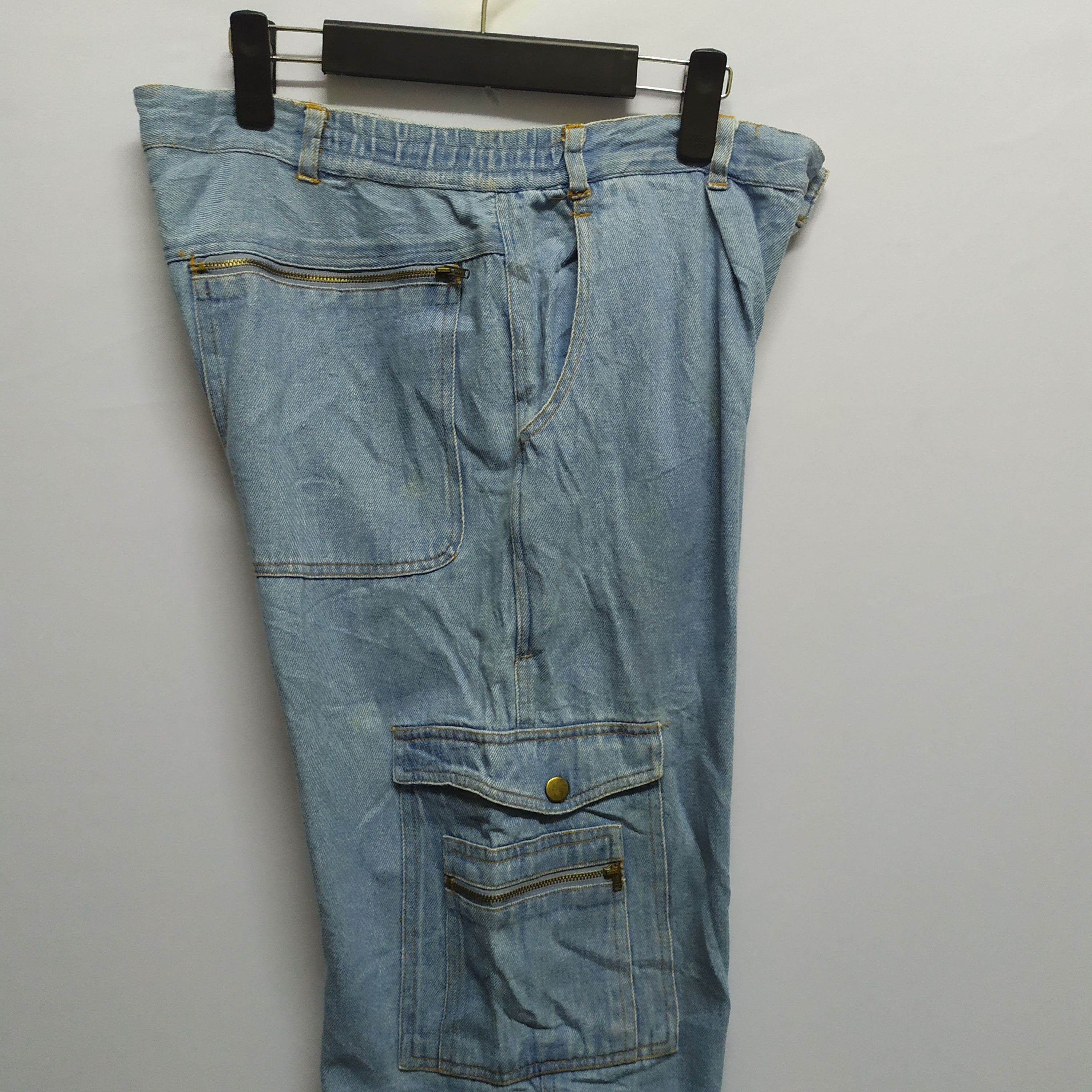 Japanese Brand × StraightFaded JAPANESE BRAND JEANS CARGO PANTS MULTIPOCKET TACTICAL Size US 32 / EU 48 - 4 Thumbnail