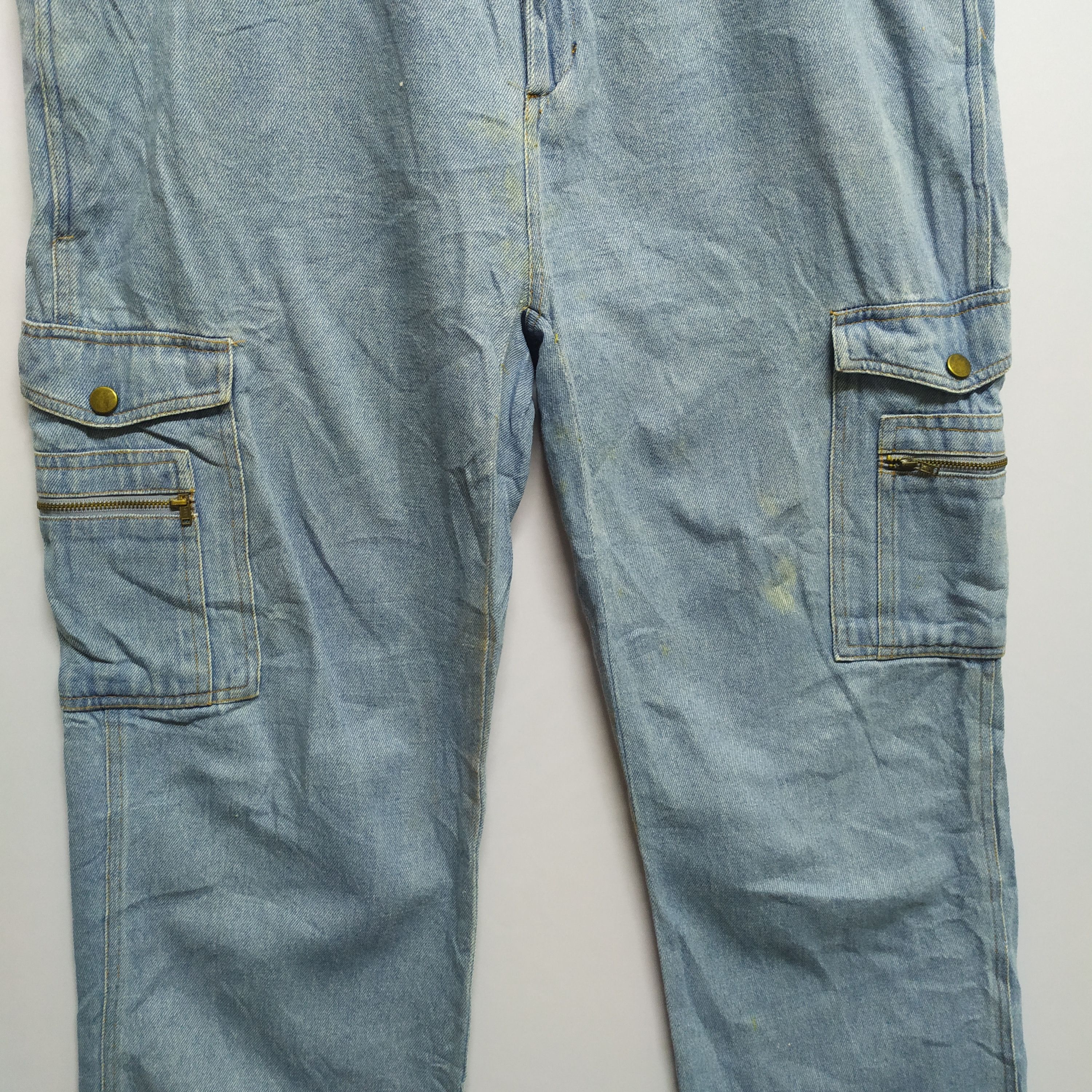 Japanese Brand × StraightFaded JAPANESE BRAND JEANS CARGO PANTS MULTIPOCKET TACTICAL Size US 32 / EU 48 - 10 Thumbnail