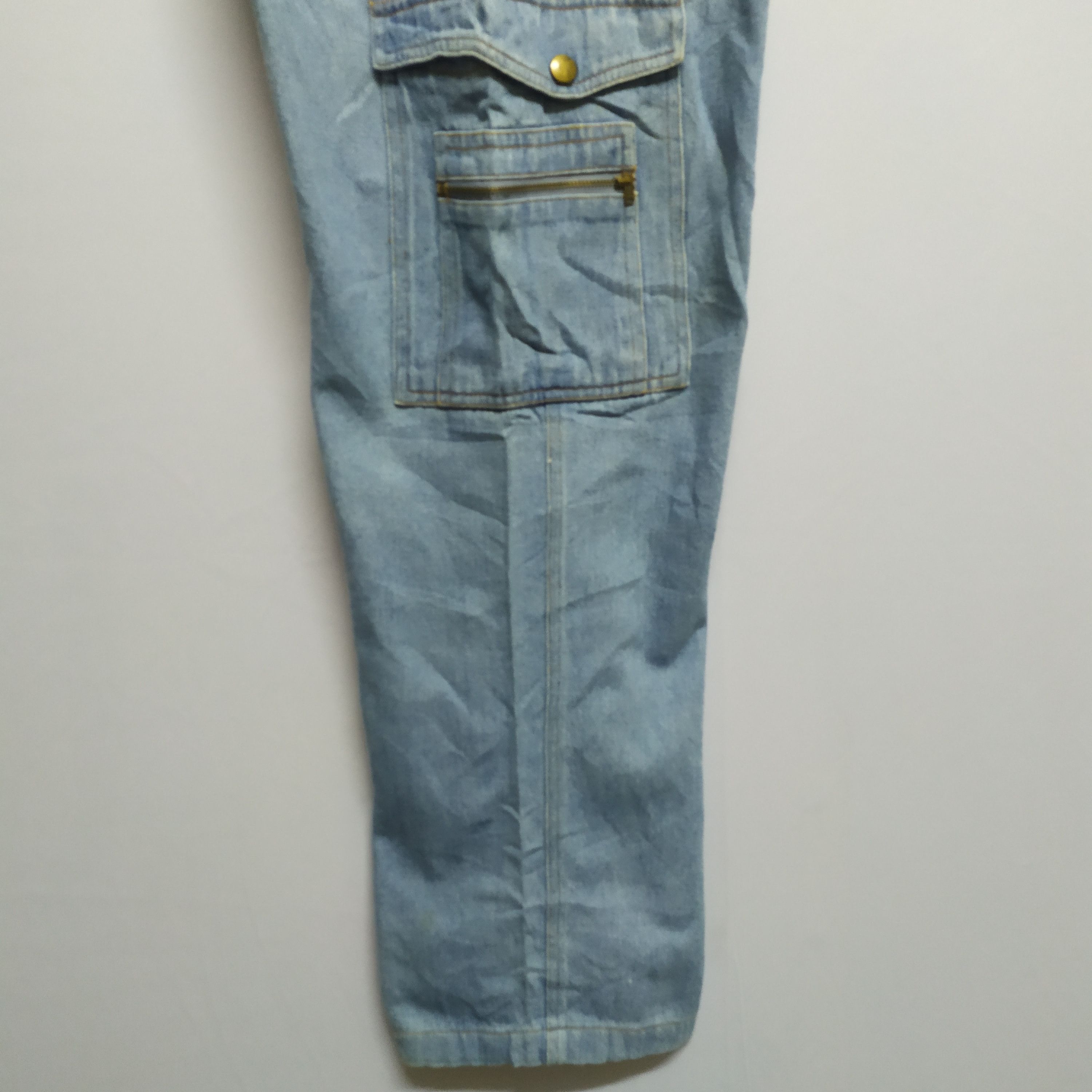 Japanese Brand × StraightFaded JAPANESE BRAND JEANS CARGO PANTS MULTIPOCKET TACTICAL Size US 32 / EU 48 - 3 Thumbnail