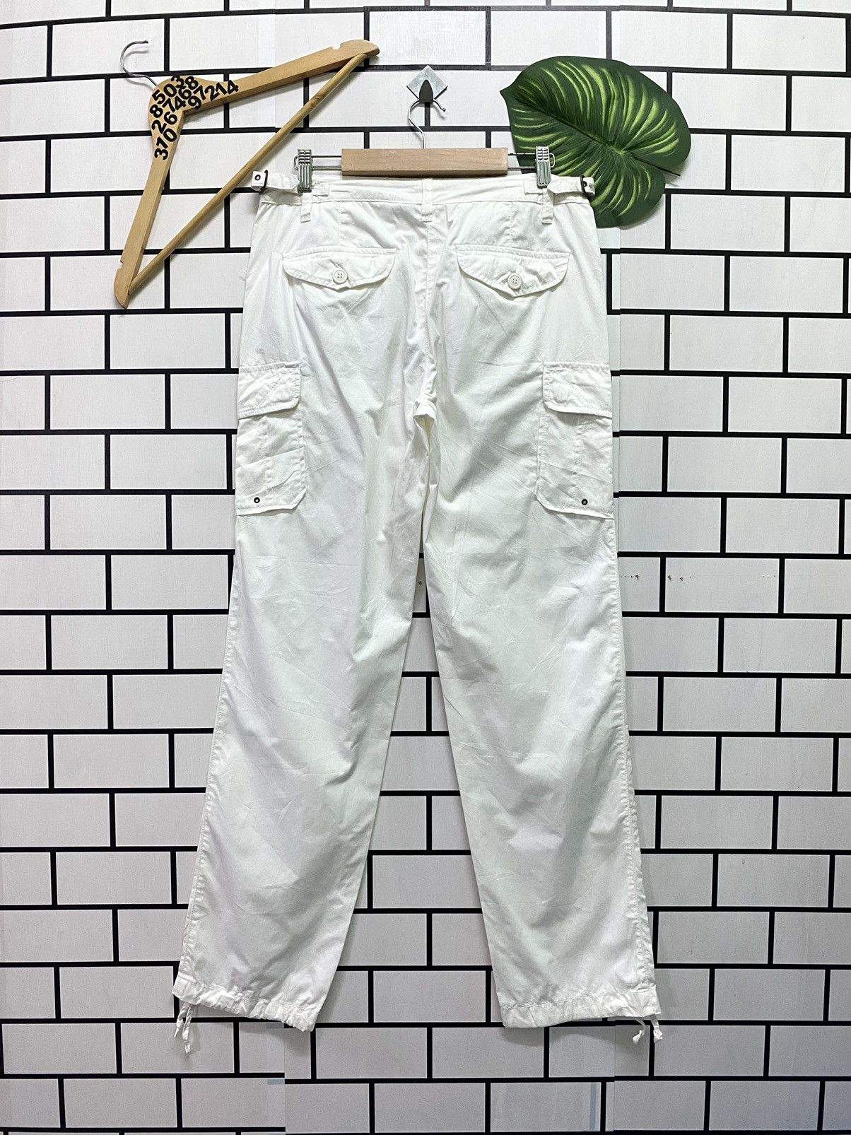 J.Crew Cargo Multipocket White J.CREW Parachute Light Pants Size US 30 / EU 46 - 2 Thumbnail