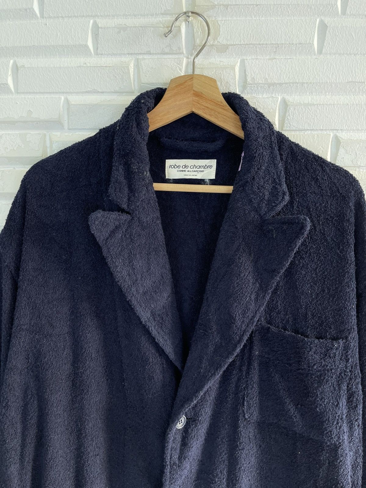 Comme des Garcons Homme 🔥AD2000 Robe de Chambre CDG Shearling Long Coat Winter Size US L / EU 52-54 / 3 - 1 Thumbnail