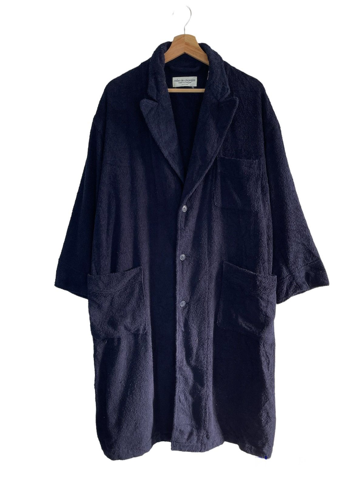 Comme des Garcons Homme 🔥AD2000 Robe de Chambre CDG Shearling Long Coat Winter Size US L / EU 52-54 / 3 - 2 Thumbnail
