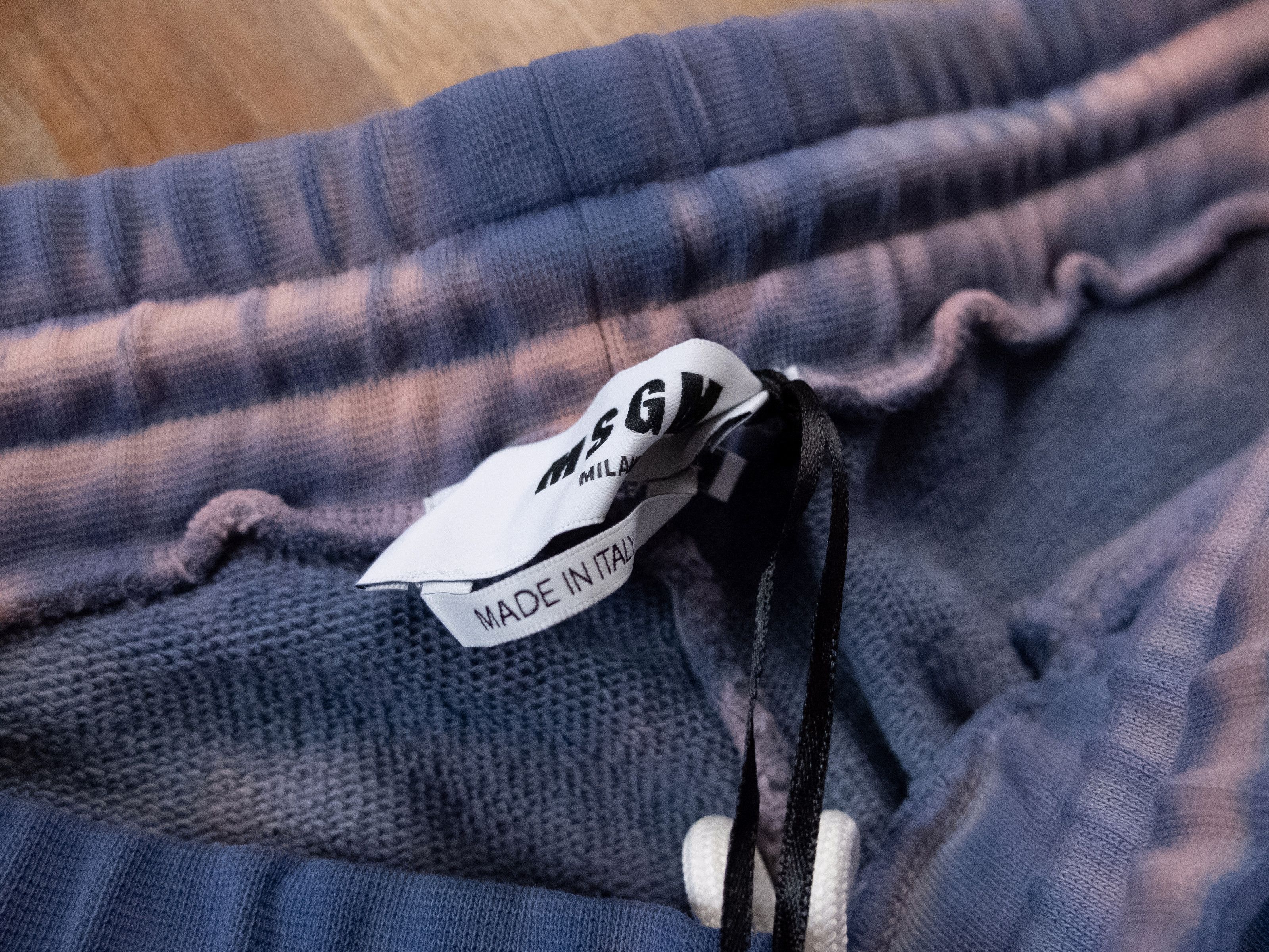 MSGM MSGM blue tie dye cotton sweat pants jogger Medium Italy Size US 32 / EU 48 - 7 Thumbnail