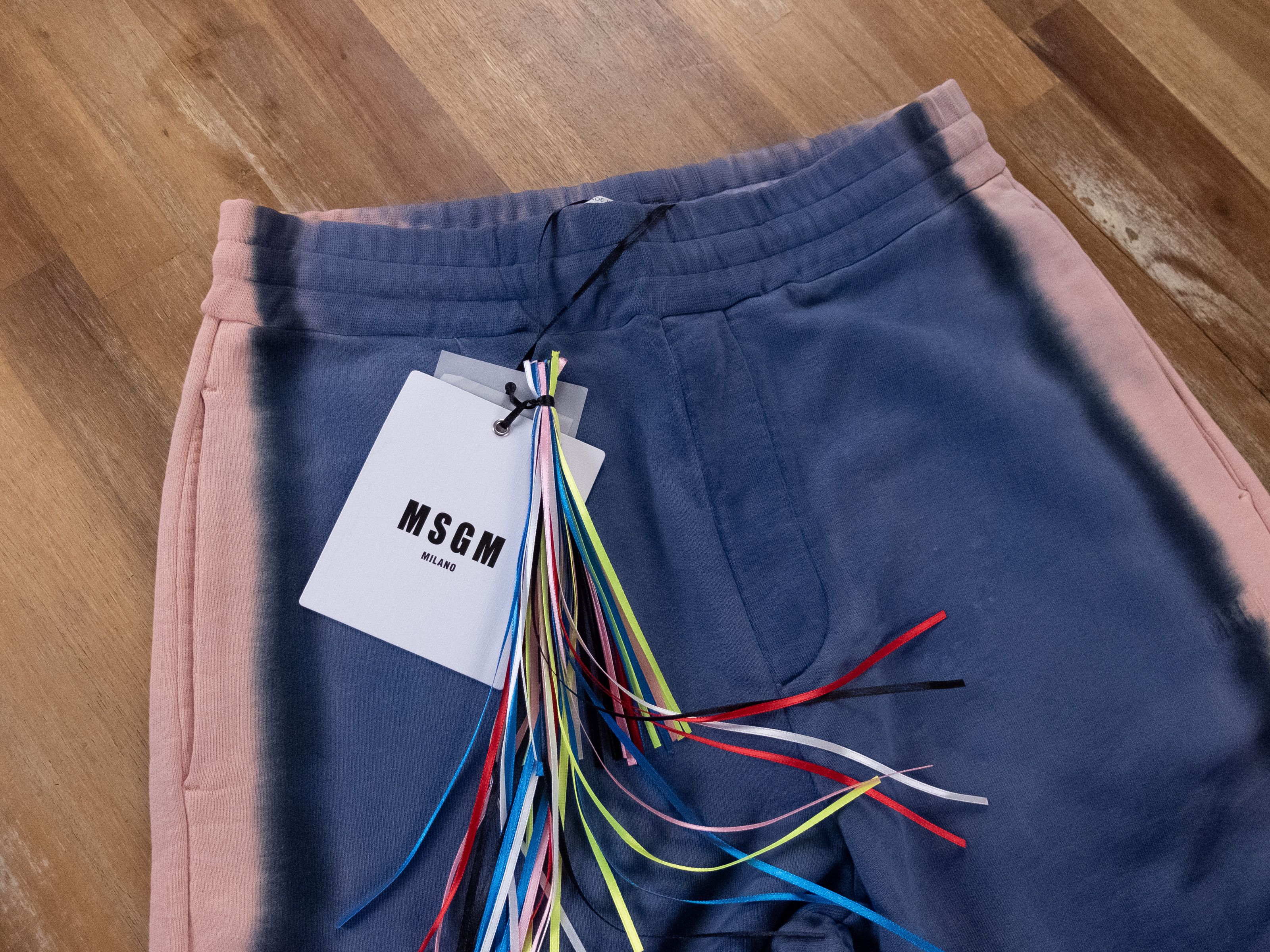 MSGM MSGM blue tie dye cotton sweat pants jogger Medium Italy Size US 32 / EU 48 - 5 Thumbnail