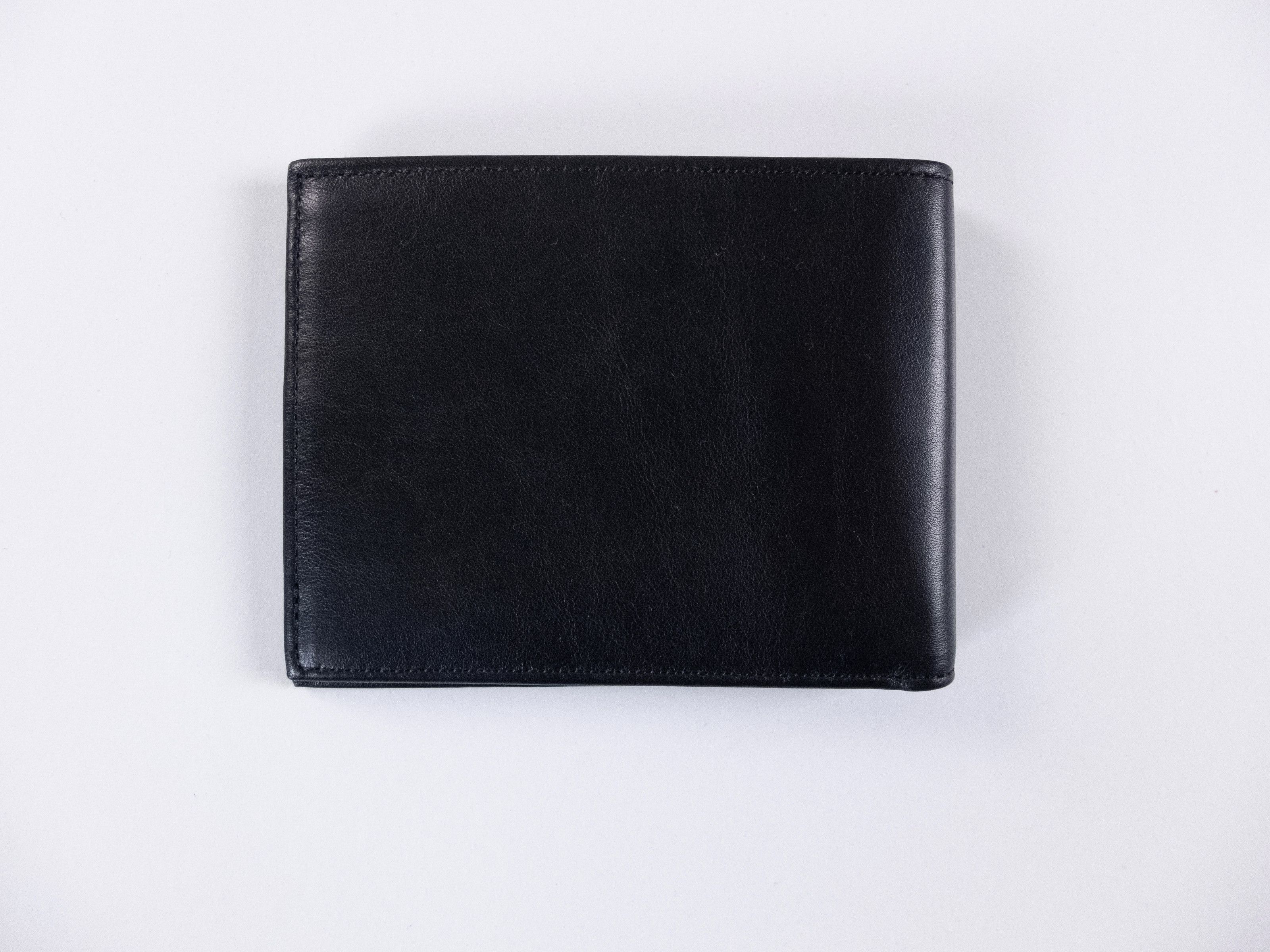 Santoni SANTONI black classic leather bifold wallet billfold Italy Size ONE SIZE - 3 Thumbnail