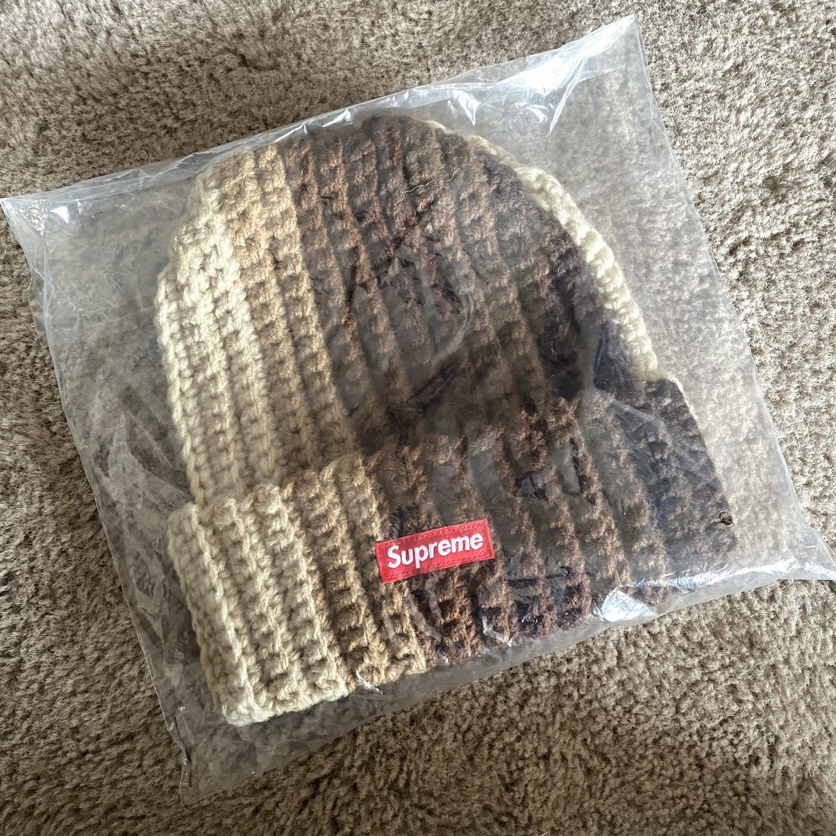 Supreme Supreme Gradient Crochet Beanie Brown | Grailed