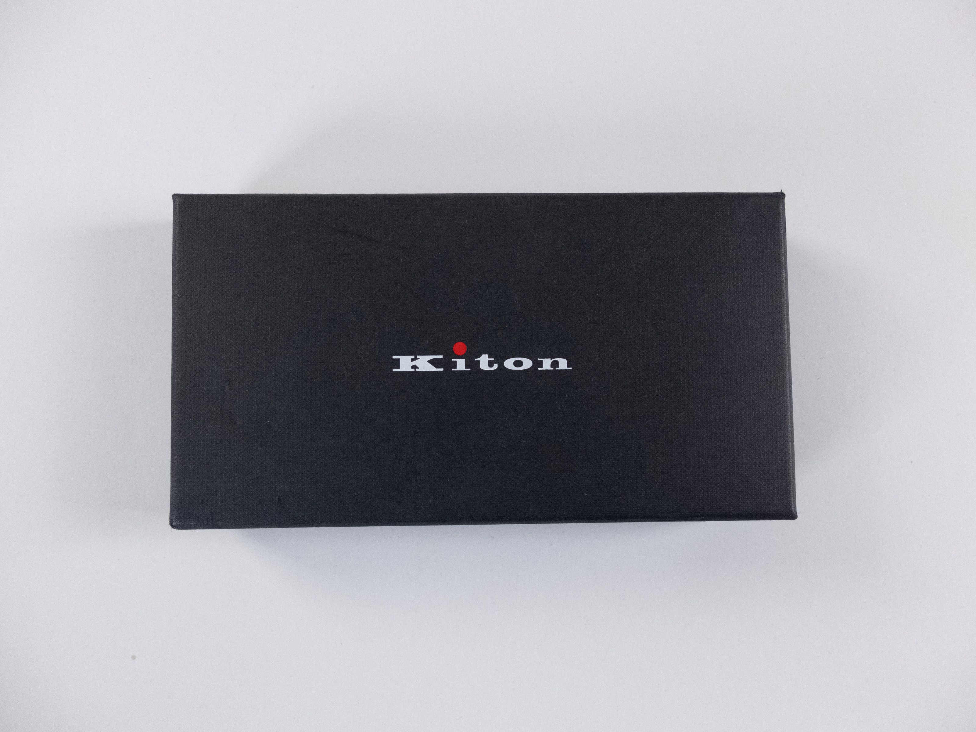 Kiton KITON Napoli black leather bifold chest wallet New in Box Size ONE SIZE - 7 Thumbnail