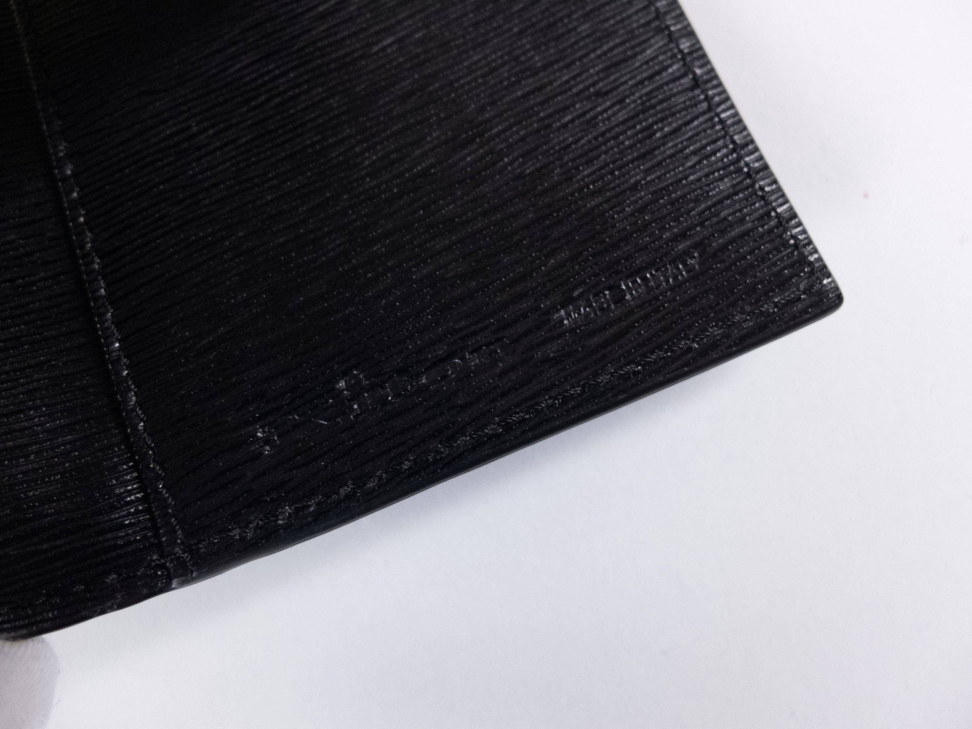 Kiton KITON Napoli black leather bifold chest wallet New in Box Size ONE SIZE - 5 Thumbnail