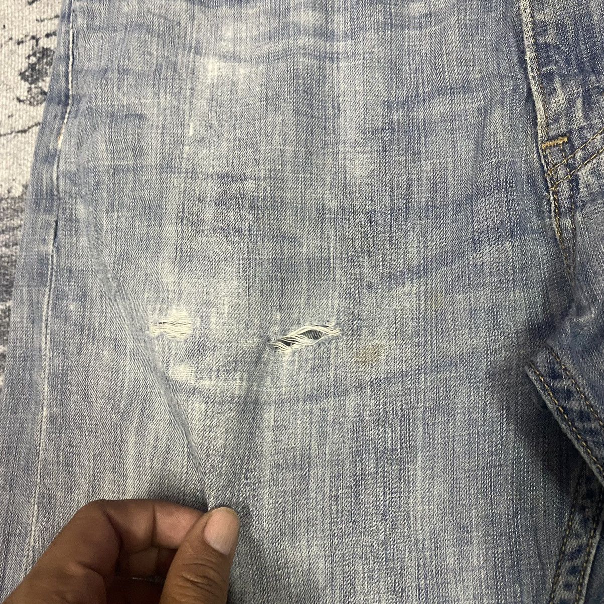 Jean × Levi's × Vintage Vintage Levis 505 Faded Distressed Denim Jeans Size US 34 / EU 50 - 4 Thumbnail
