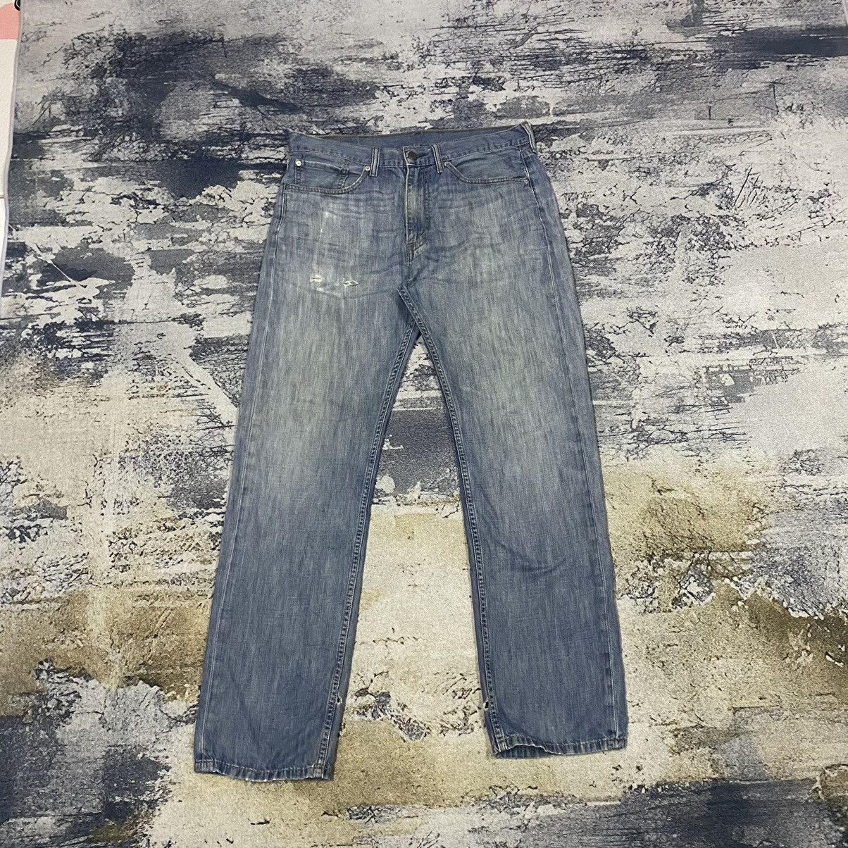 Jean × Levi's × Vintage Vintage Levis 505 Faded Distressed Denim Jeans Size US 34 / EU 50 - 1 Thumbnail