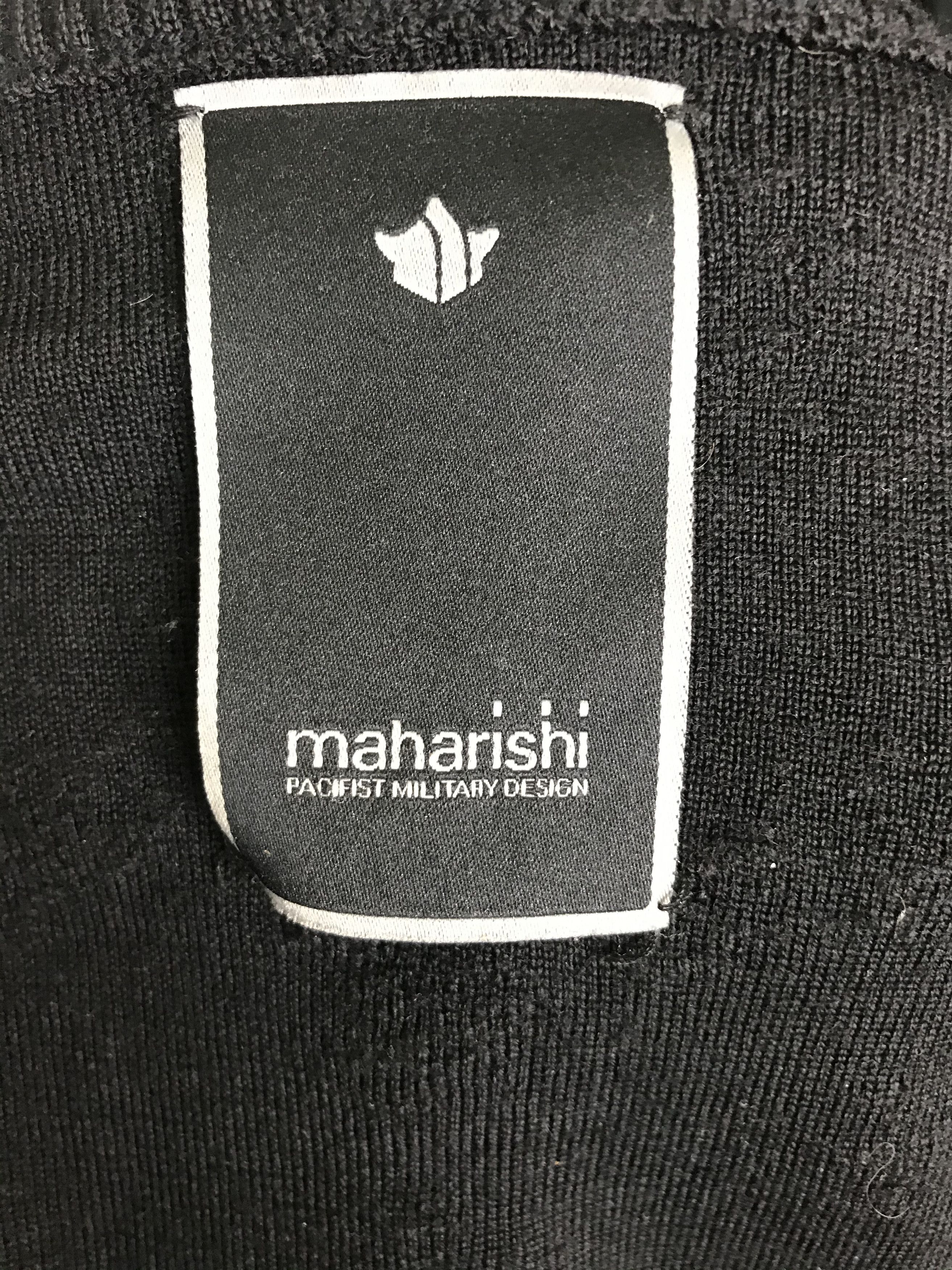 Maharishi Black double wool sweater Size US L / EU 52-54 / 3 - 4 Thumbnail