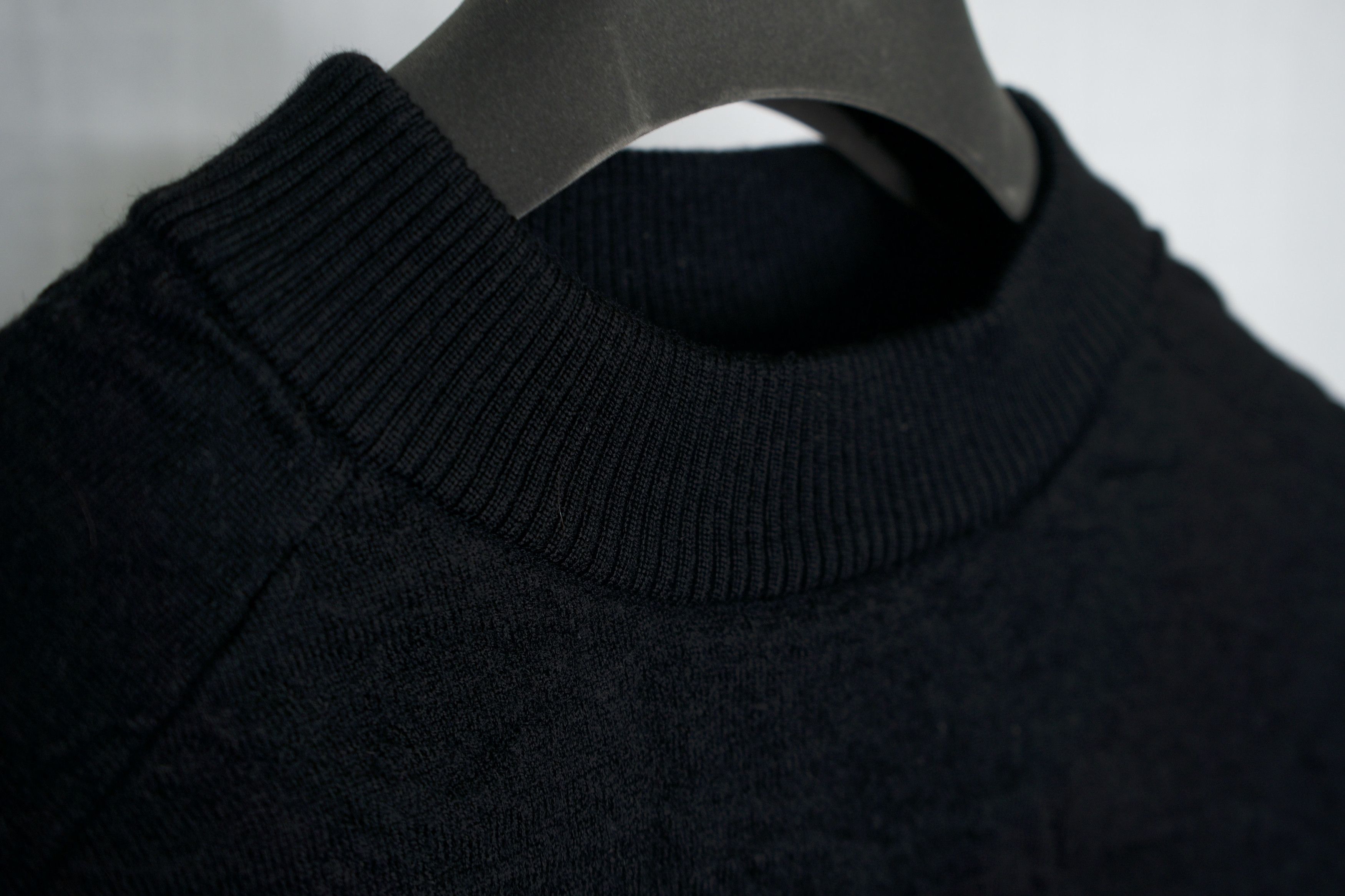 Maharishi Black double wool sweater Size US L / EU 52-54 / 3 - 3 Thumbnail