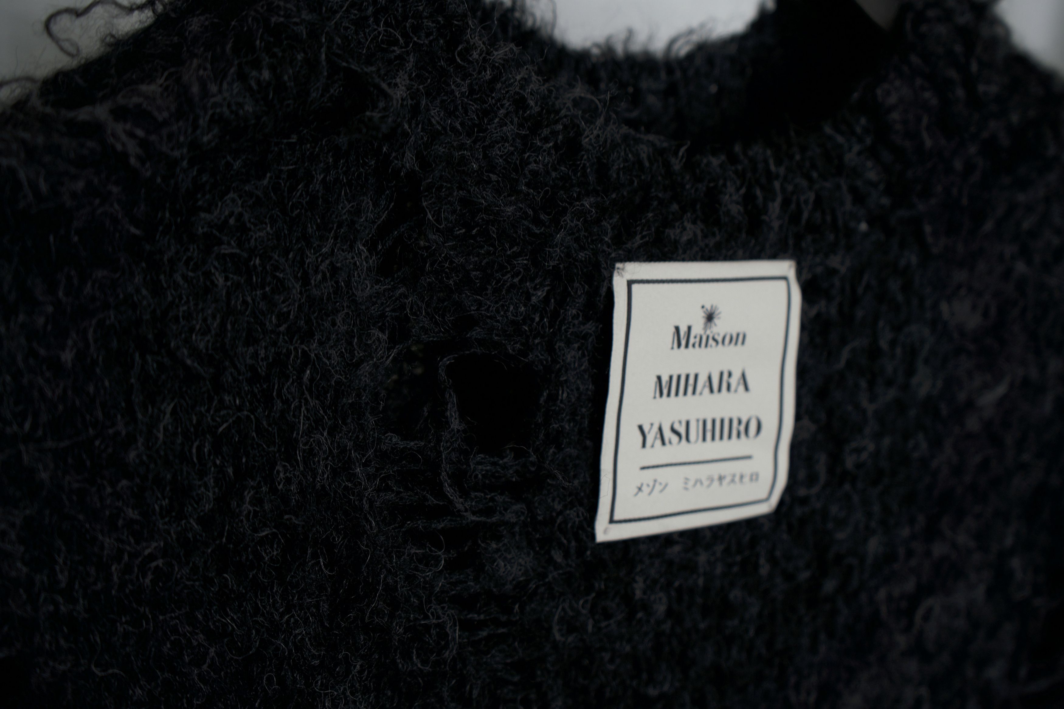 Maison MIHARA YASUHIRO Black Alpaca Distressed Sweater Size US S / EU 44-46 / 1 - 4 Thumbnail