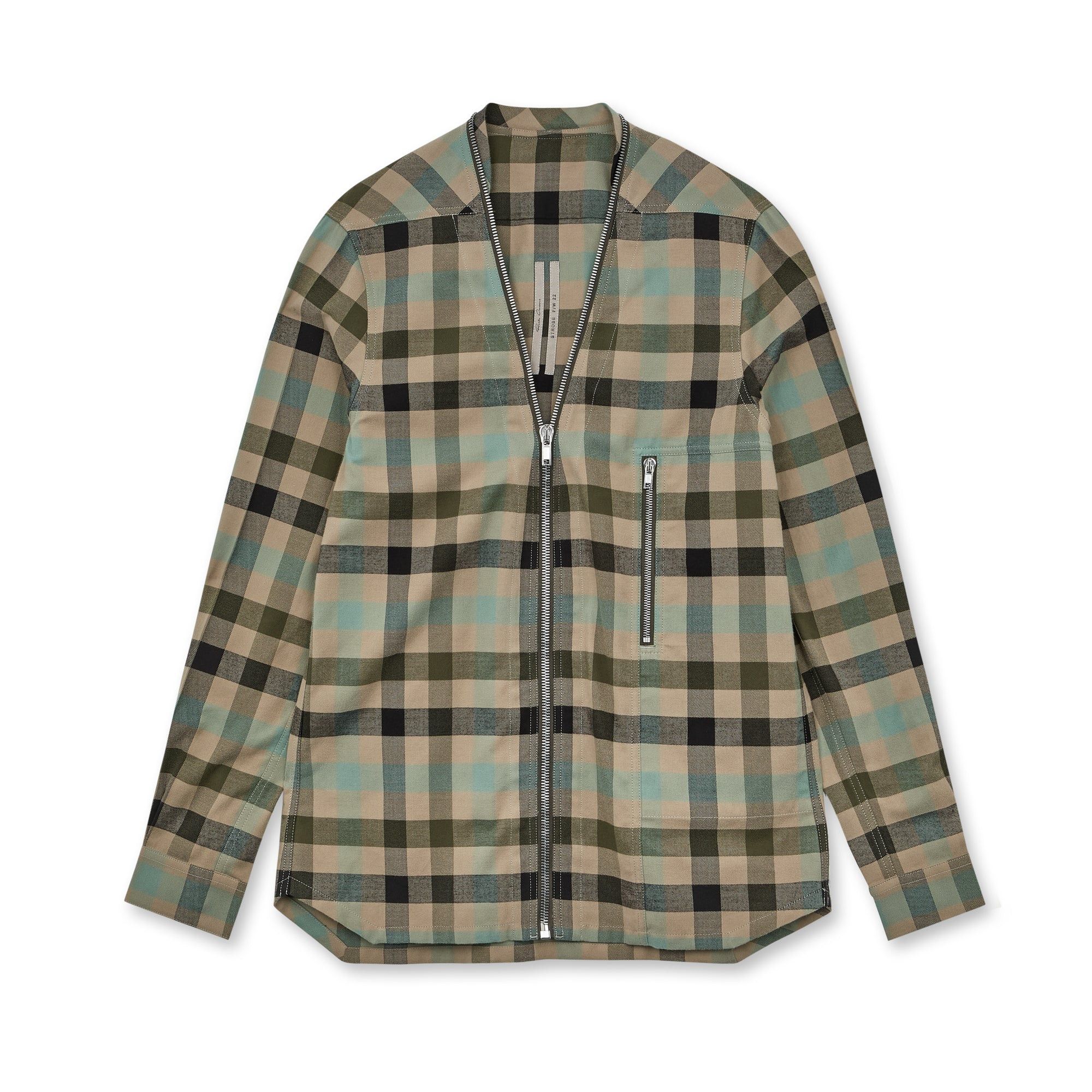 Rick Owens BNWT Larry brushed cotton zip shirt Size US L / EU 52-54 / 3 - 3 Thumbnail