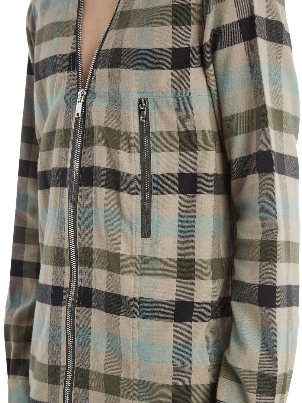 Rick Owens BNWT Larry brushed cotton zip shirt Size US L / EU 52-54 / 3 - 6 Thumbnail