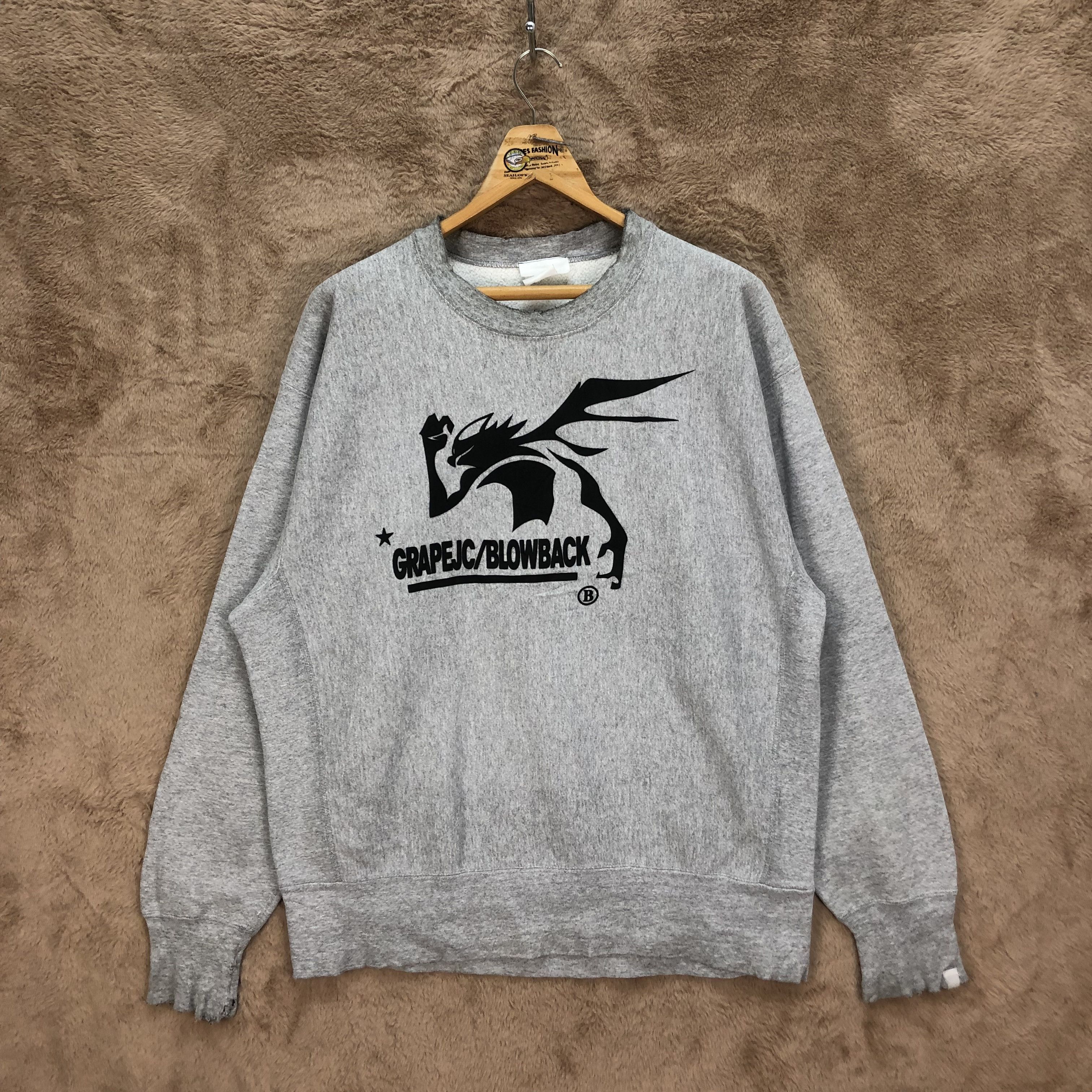 Vintage Vintage TRASHED GRAPEJC/BLOWBACK Sweatshirts #5142-176 Size US L / EU 52-54 / 3 - 1 Thumbnail